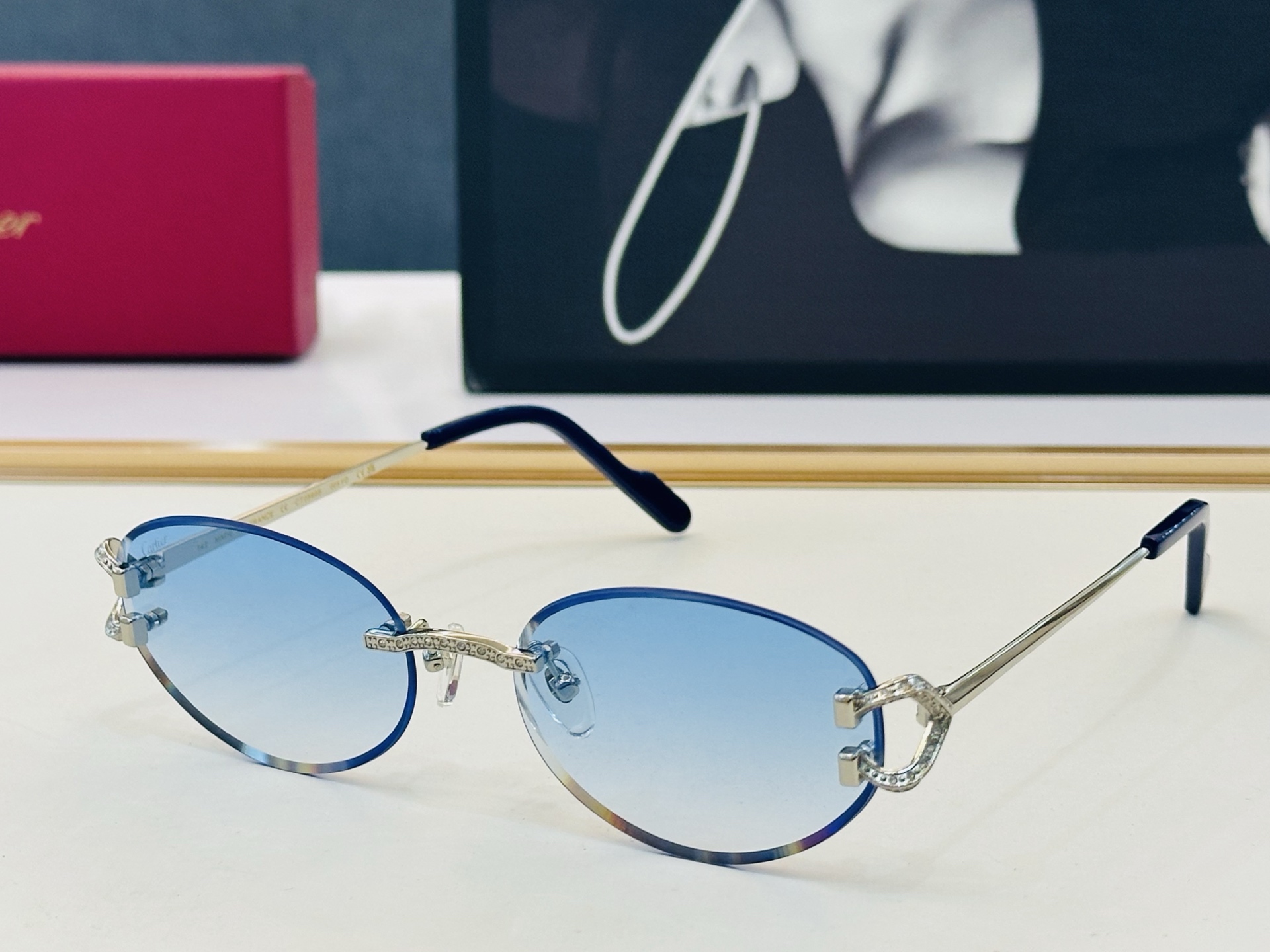🆕 原版Cartie* 卡家 官网经典款 太阳镜 CT0590S Size：57口18-142 电镀工艺精湛大牌品 J戴