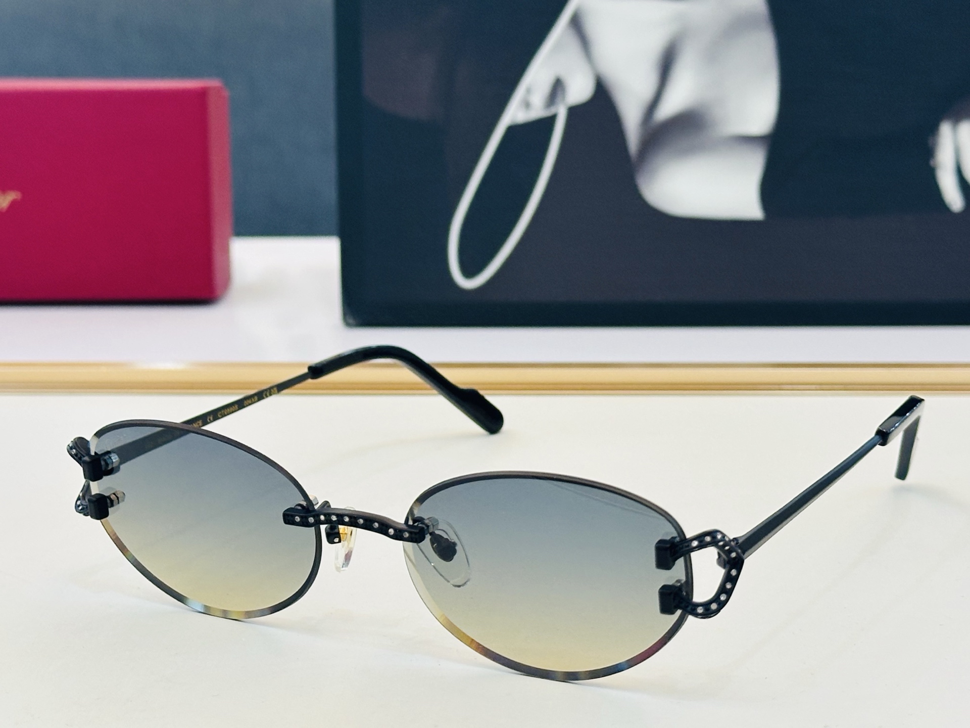 🆕 原版Cartie* 卡家 官网经典款 太阳镜 CT0590S Size：57口18-142 电镀工艺精湛大牌品 J戴