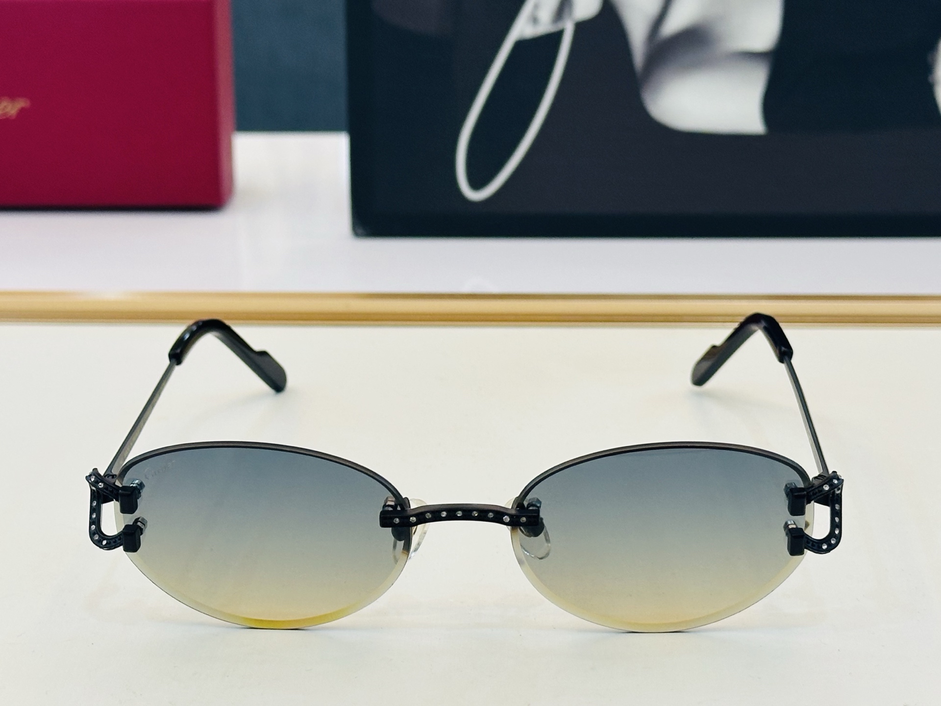 🆕 原版Cartie* 卡家 官网经典款 太阳镜 CT0590S Size：57口18-142 电镀工艺精湛大牌品 J戴