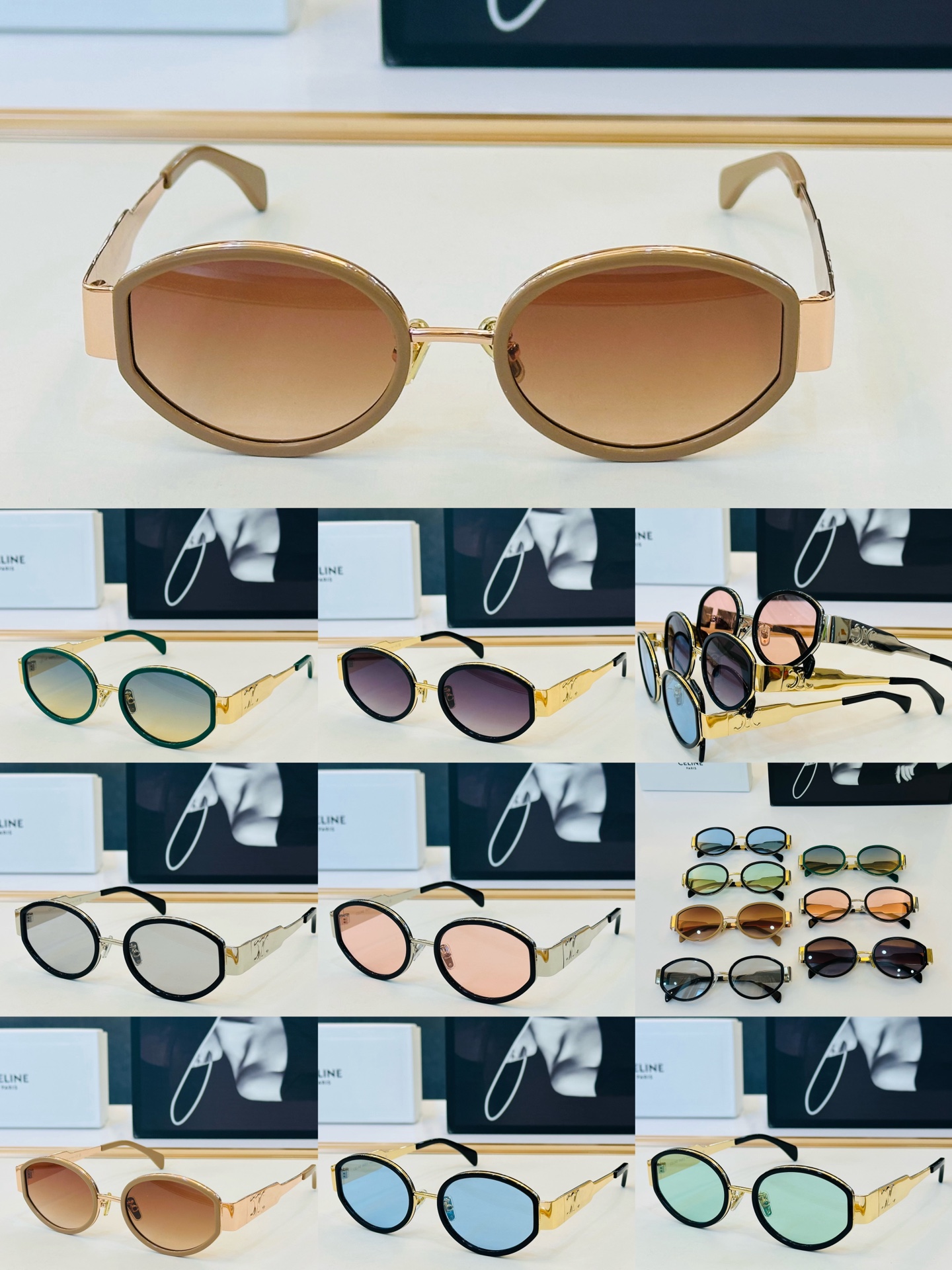 【CELINE】赛琳 CL40331F Size：54口21-145    一直热销的款式 欧美风 L光泽度好 质感强 