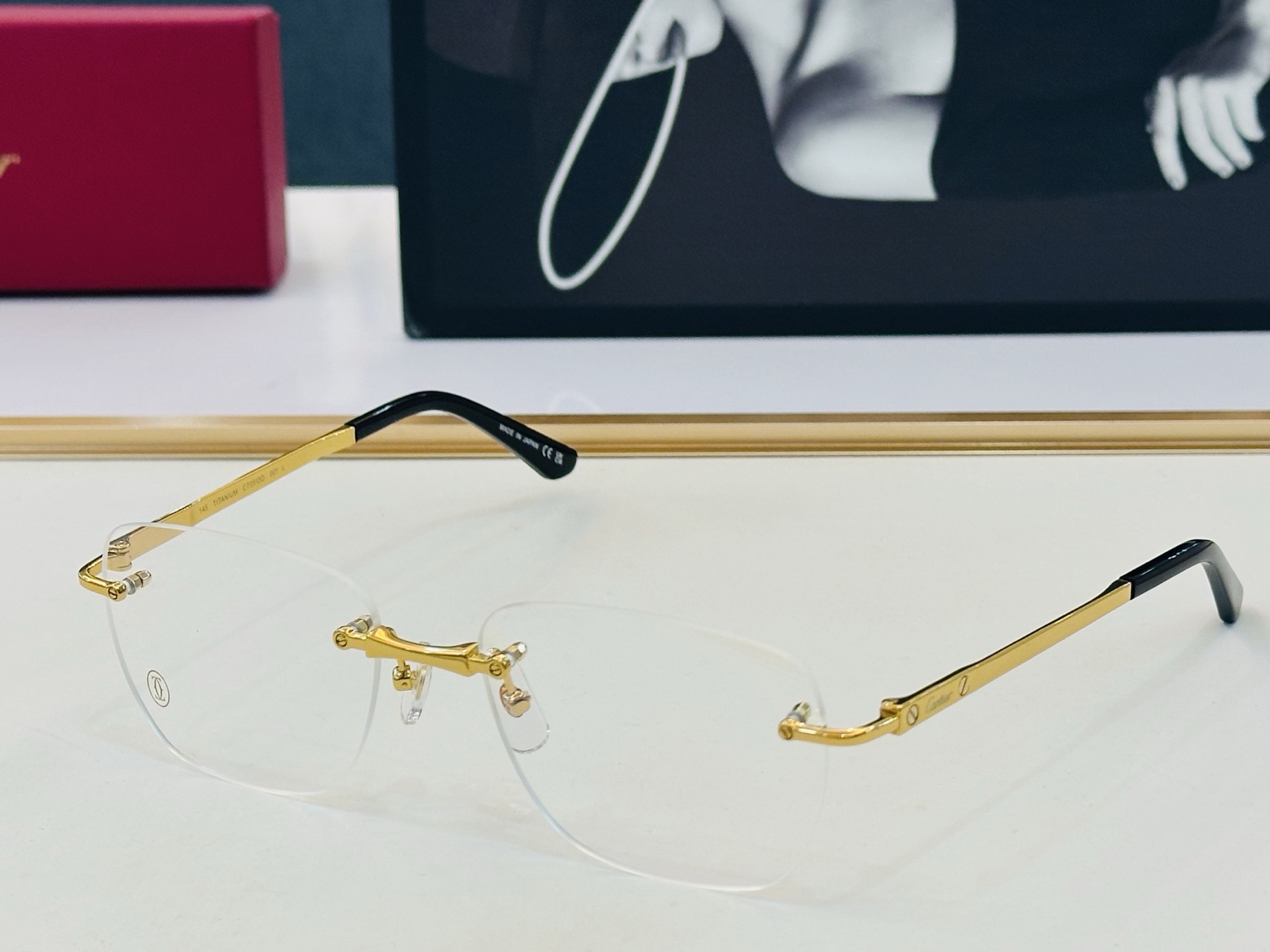 Cartier-卡家 ✨CT0512O Size：57口17-145 不挑脸型 简约大气 时尚休闲 钛架👌👃J框型简约 