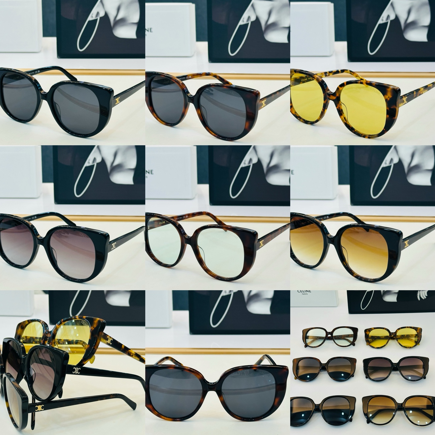 【CELINE】赛琳 CL40358U Size：54口17-145 一直热销的款式 欧美风 光泽度好 质感强  C工艺