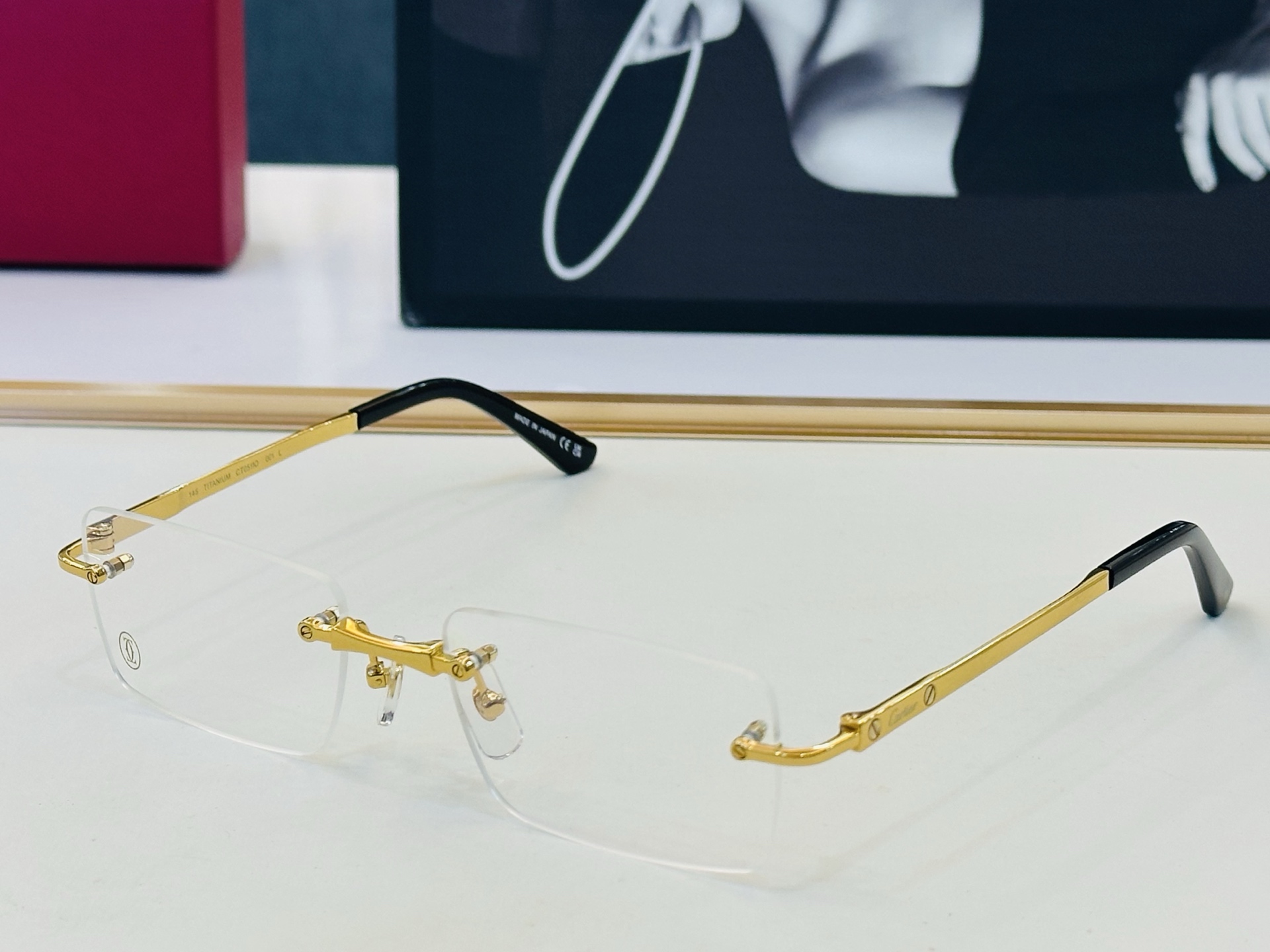 Cartier-卡家 ✨CT0511O Size：55口18-145 不挑脸型 简约大气 时尚休闲 钛架👌👃J框型简约 