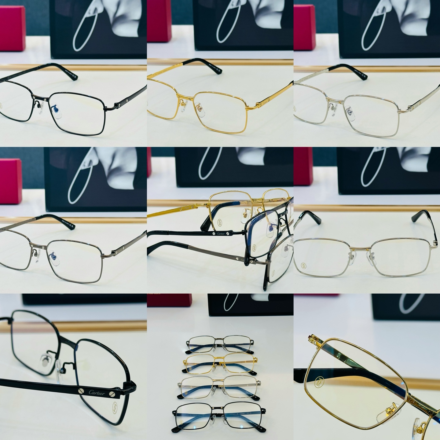 Cartier-卡家 ✨CT0555OA Size：55口17-145 不挑脸型 简约大气 时尚休闲 钛架👌👃J框型简约