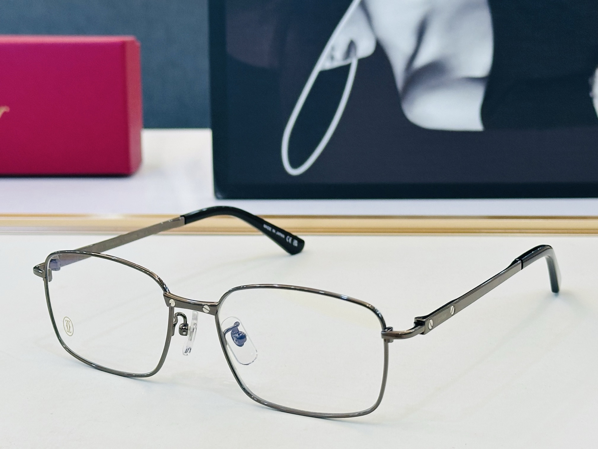 Cartier-卡家 ✨CT0555OA Size：55口17-145 不挑脸型 简约大气 时尚休闲 钛架👌👃J框型简约