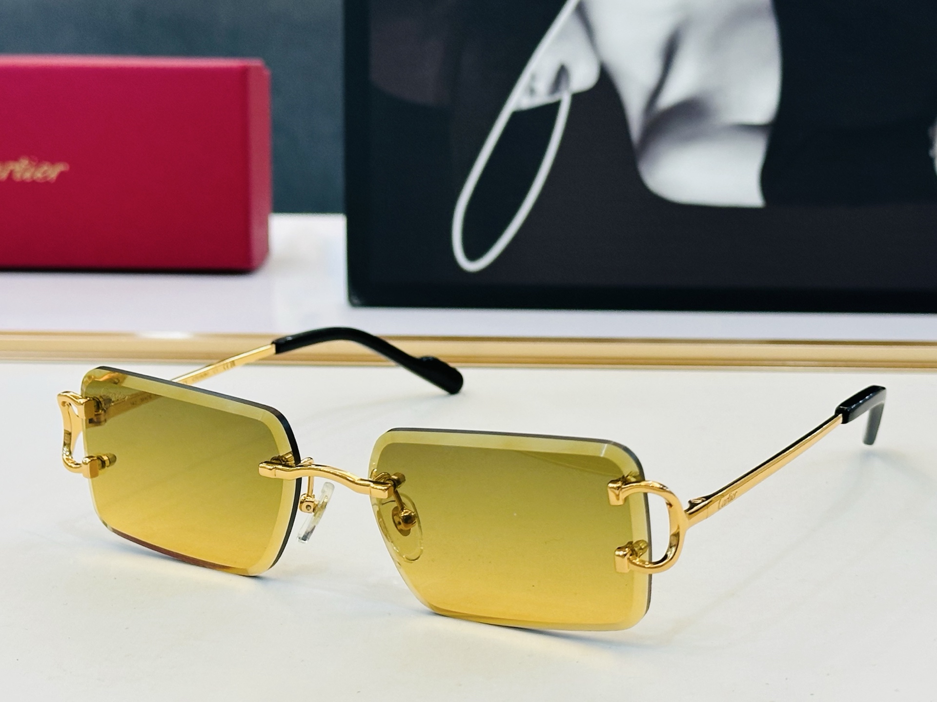 🆕 原版Cartie* 卡家 官网经典款 太阳镜 CT01828 Size：57口18-142 电镀工艺精湛大牌品 L戴