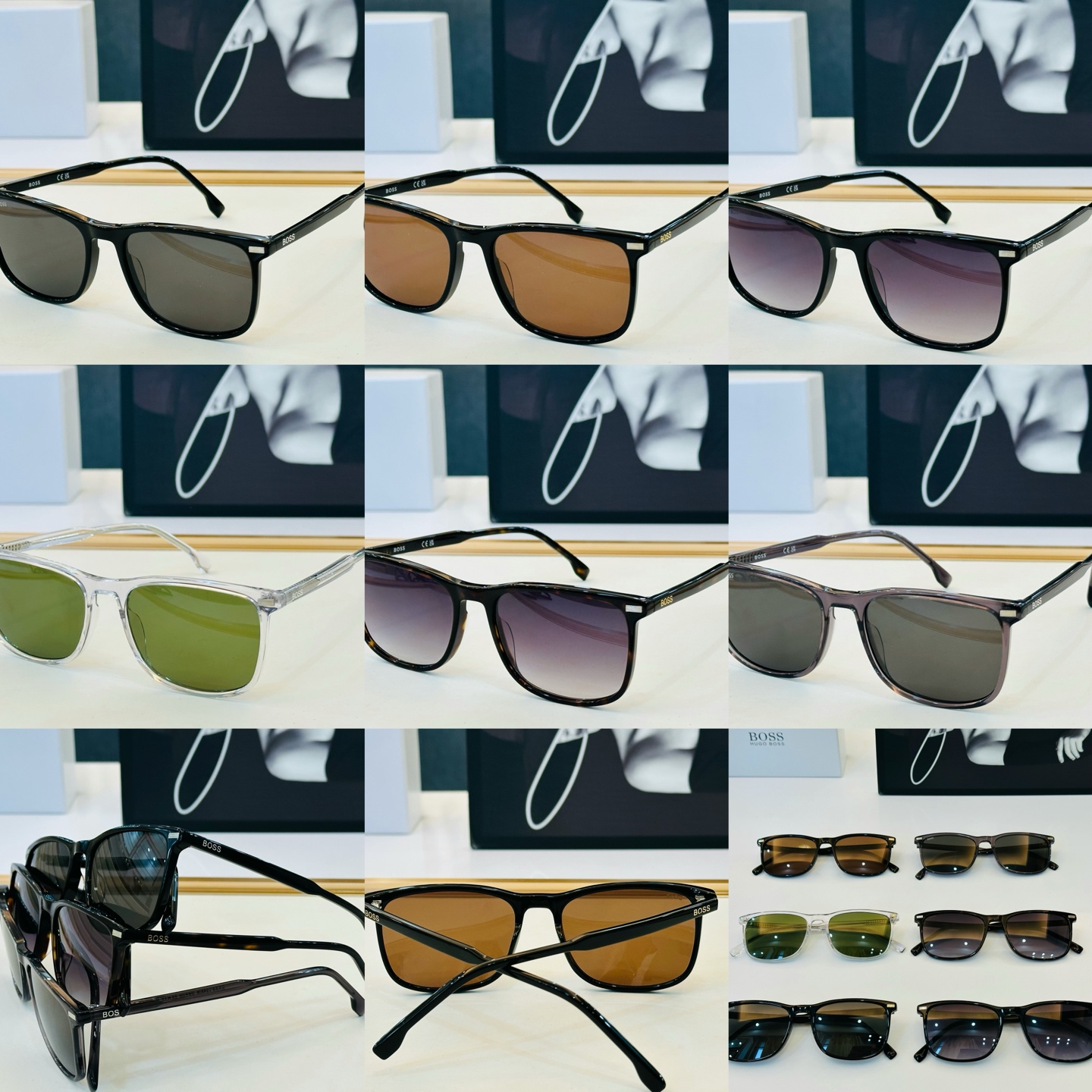 🆕 BOSS 1879/S Size：56口18-150  🕶🕶💋💋👣👣  高品质 不挑脸 经典不过时框型 L品质优良 