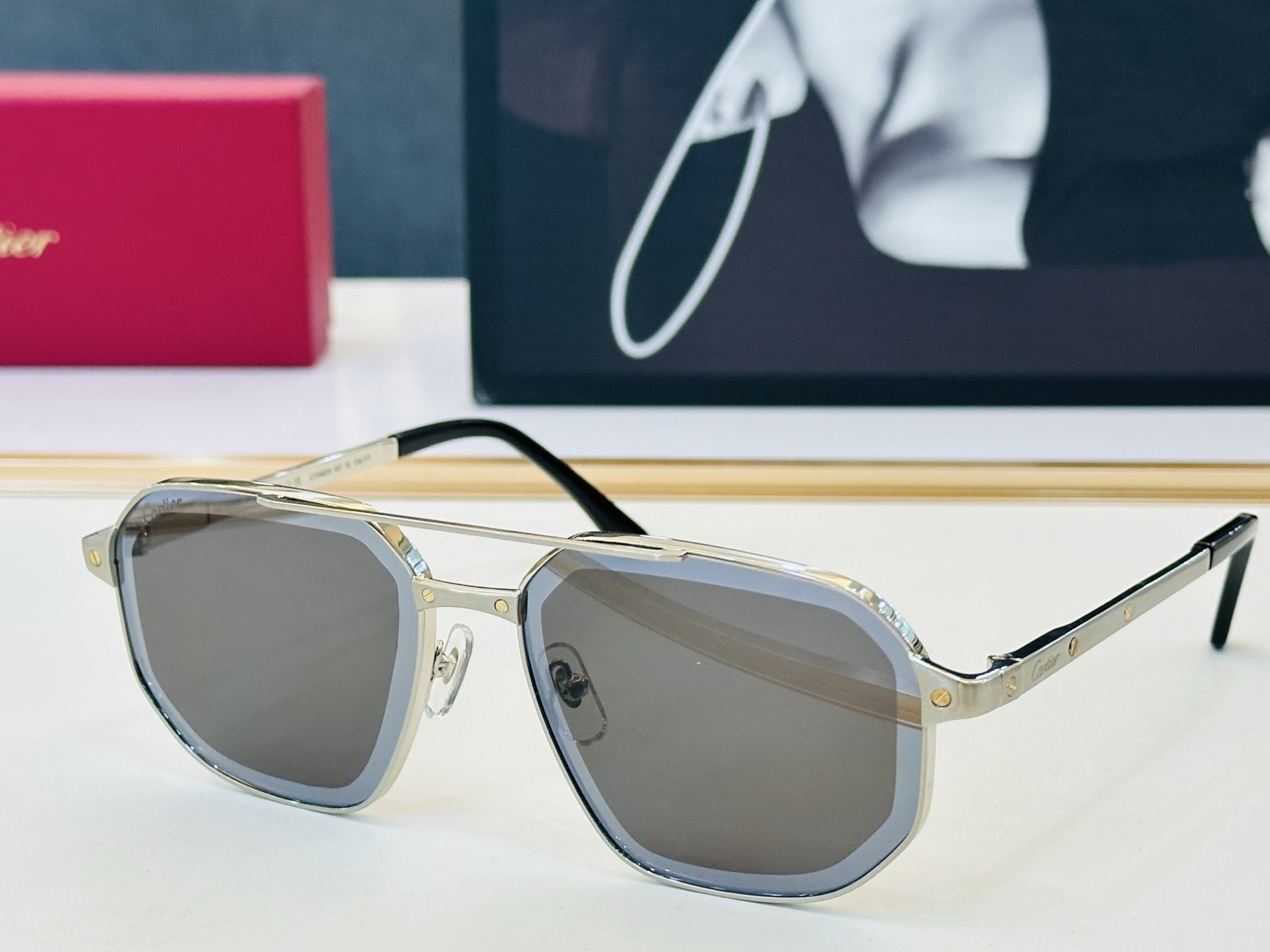 🆕 原版Cartie* 卡家 官网经典款 太阳镜 CT0462S Size：59口17-140   电镀工艺精湛大牌品 