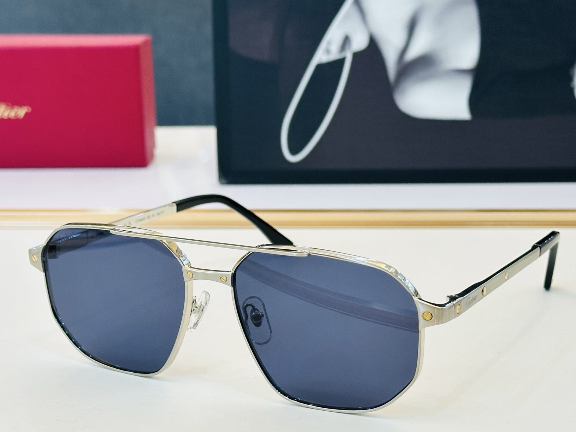 🆕 原版Cartie* 卡家 官网经典款 太阳镜 CT0462S Size：59口17-140   电镀工艺精湛大牌品 
