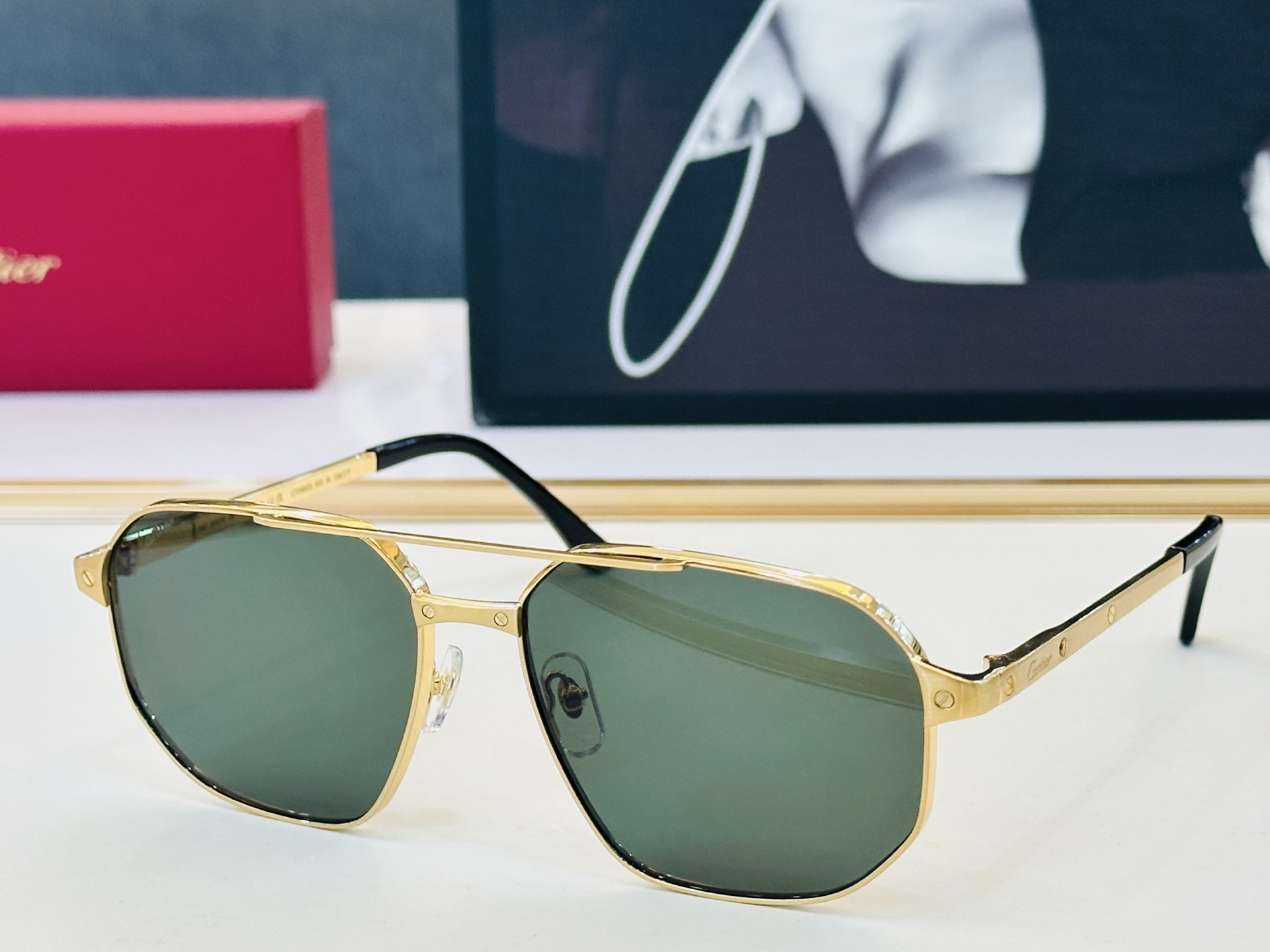 🆕 原版Cartie* 卡家 官网经典款 太阳镜 CT0462S Size：59口17-140   电镀工艺精湛大牌品 