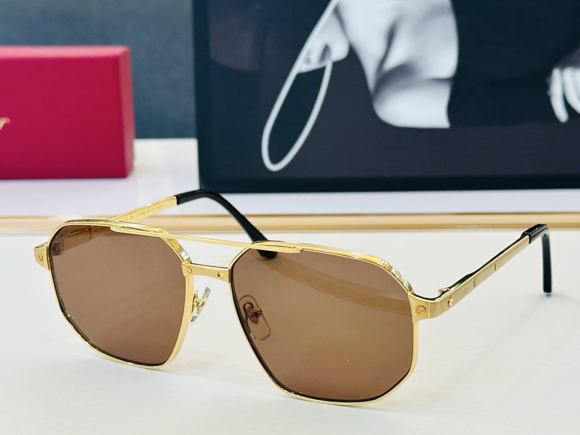 🆕 原版Cartie* 卡家 官网经典款 太阳镜 CT0462S Size：59口17-140   电镀工艺精湛大牌品 