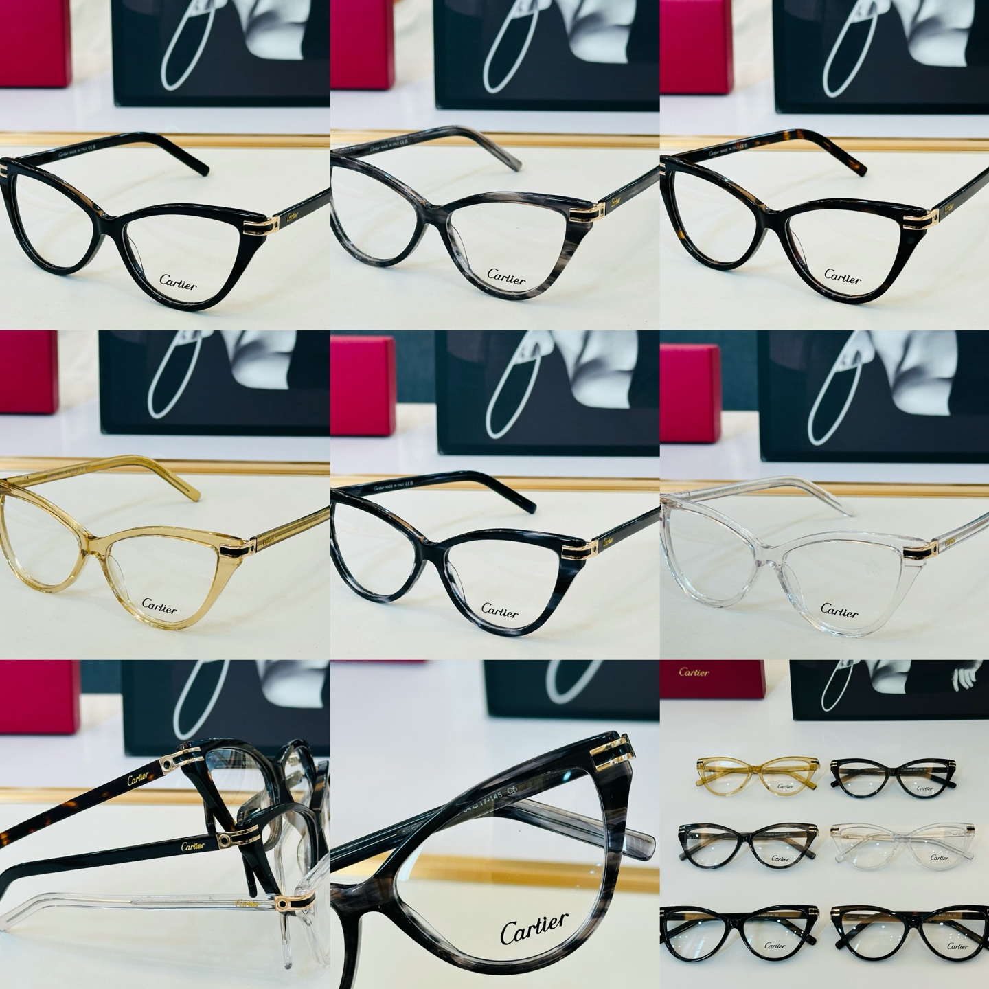 Cartier-卡家 ✨CT00768 Size：54口17-145 不挑脸型 简约大气 时尚休闲 👌👃H 小框型 