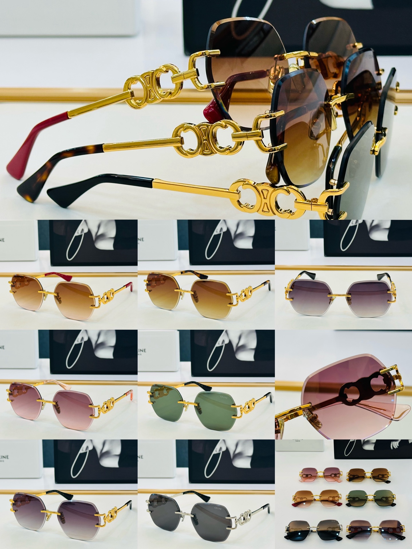【CELINE】赛琳 CL47398U Size：59口16-143 一直热销的款式 欧美风 光泽度好 质感强  bb工