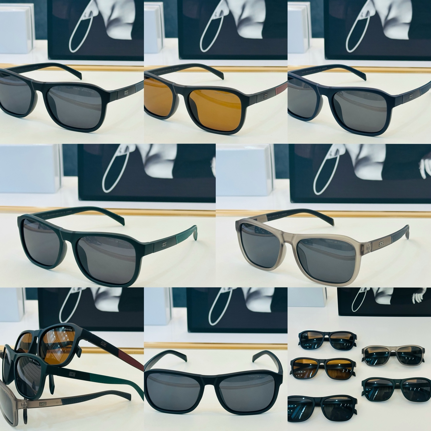 TOMMY HILFIGER 8529 SIZE：55口18-143 YE 简单大气 TR超轻 