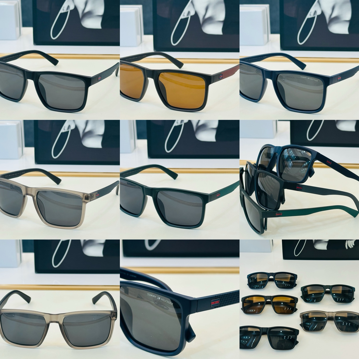 TOMMY HILFIGER 8503 SIZE：55口17-142  YE 简单大气 TR超轻 