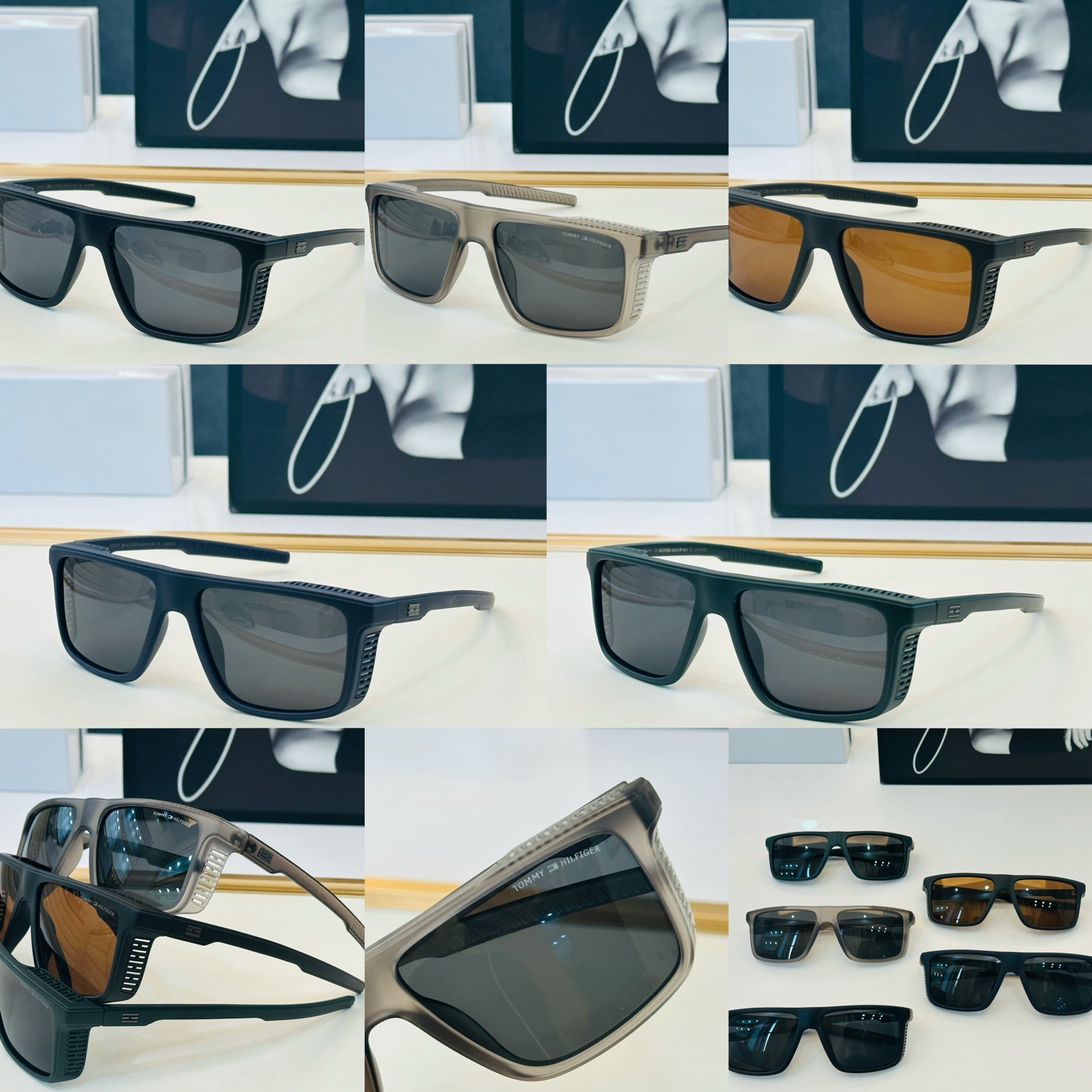 TOMMY HILFIGER 8581  SIZE：60口16-142  YE 简单大气 TR超轻 