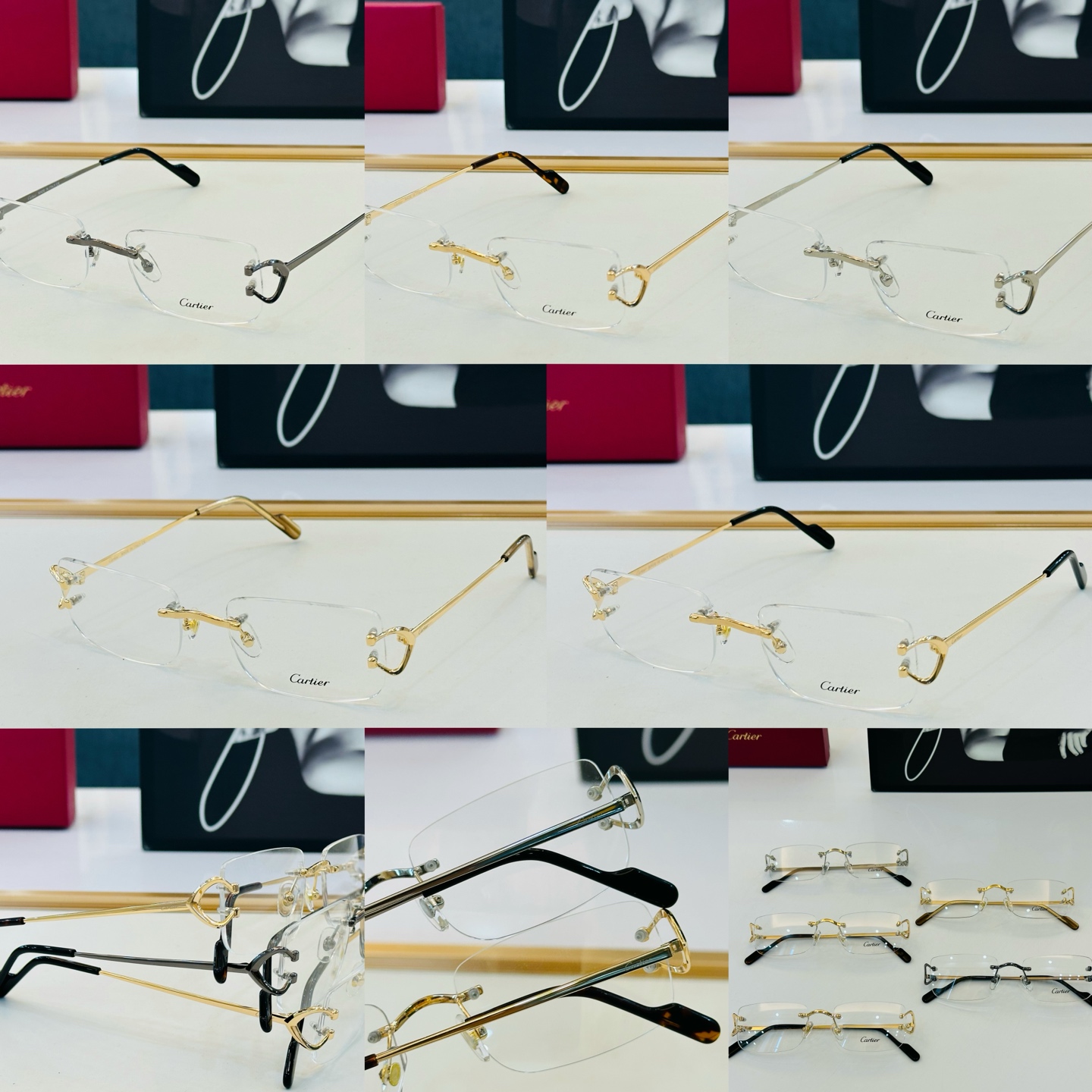 Cartie* 卡家 太阳镜 CT03310 Size：55口18-145 电镀工艺精湛气质十足！L男女同款 配光镜 