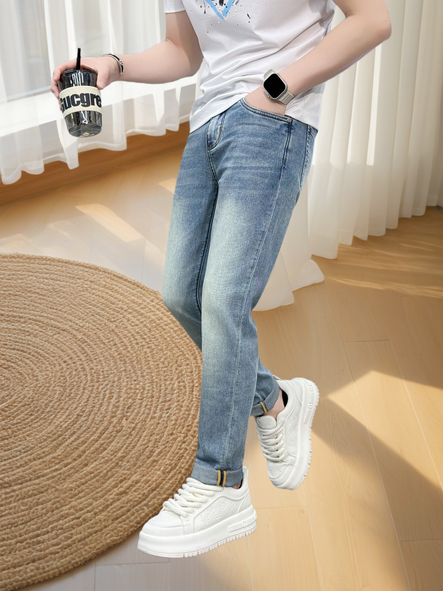 🔥BURBERRY 巴宝莉 26年新款牛仔裤🔥专柜热销款休闲裤 品味与价值共享 身穿着非常舒适 低调不失