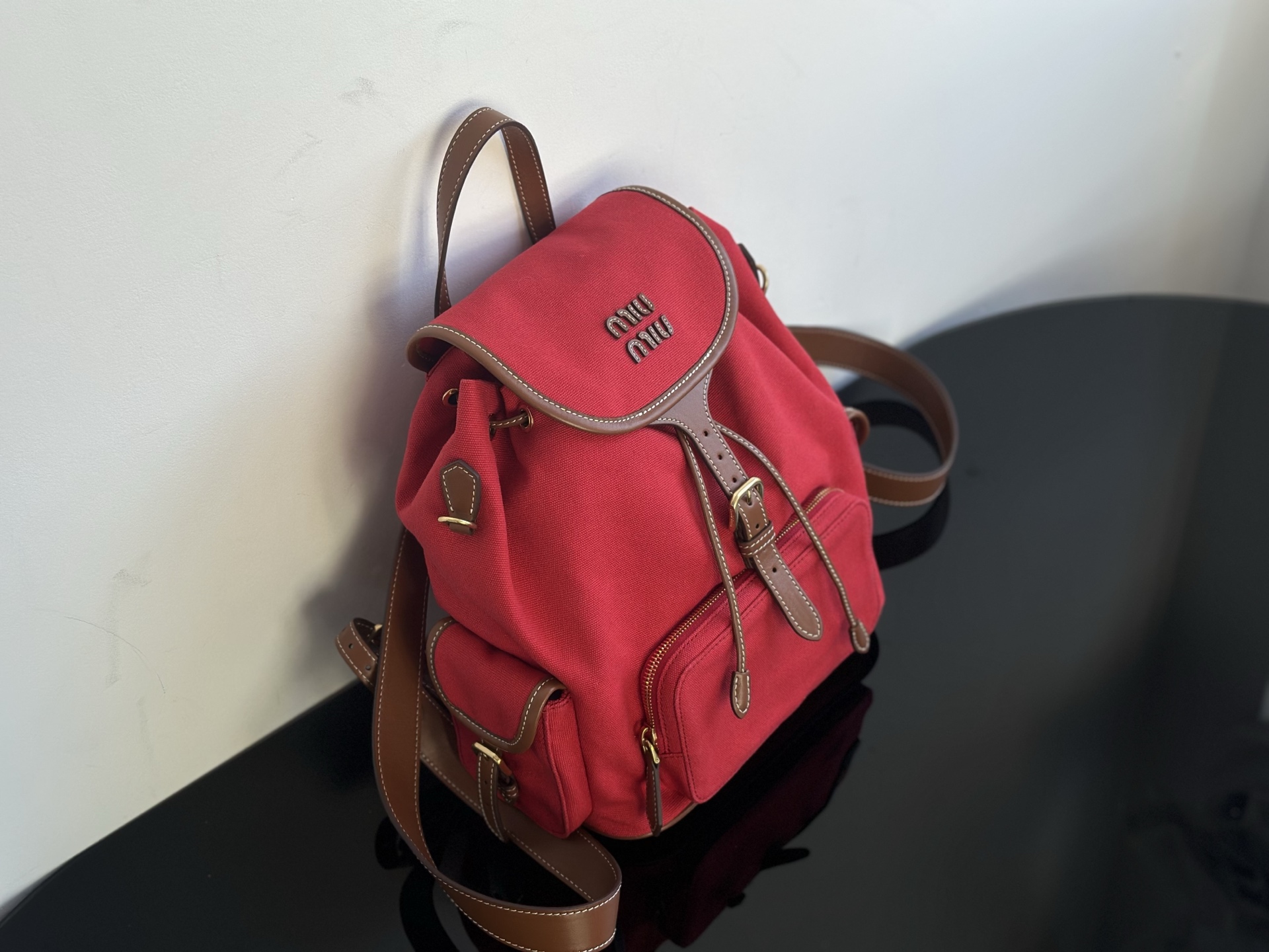 Miu Miu MiuMiu 25 canvas backpacks