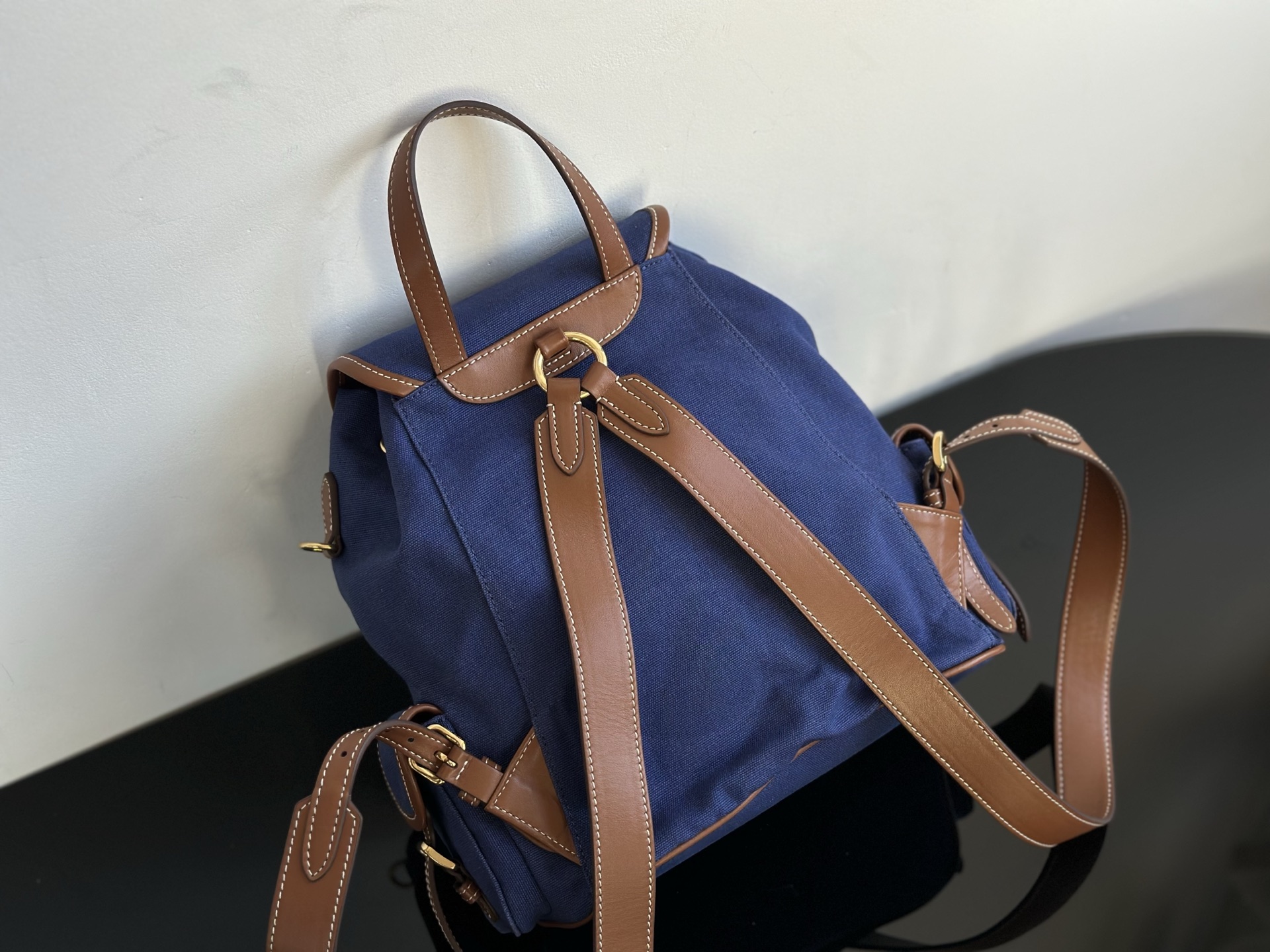 Miu Miu miumiu backpack blue overall real shot!