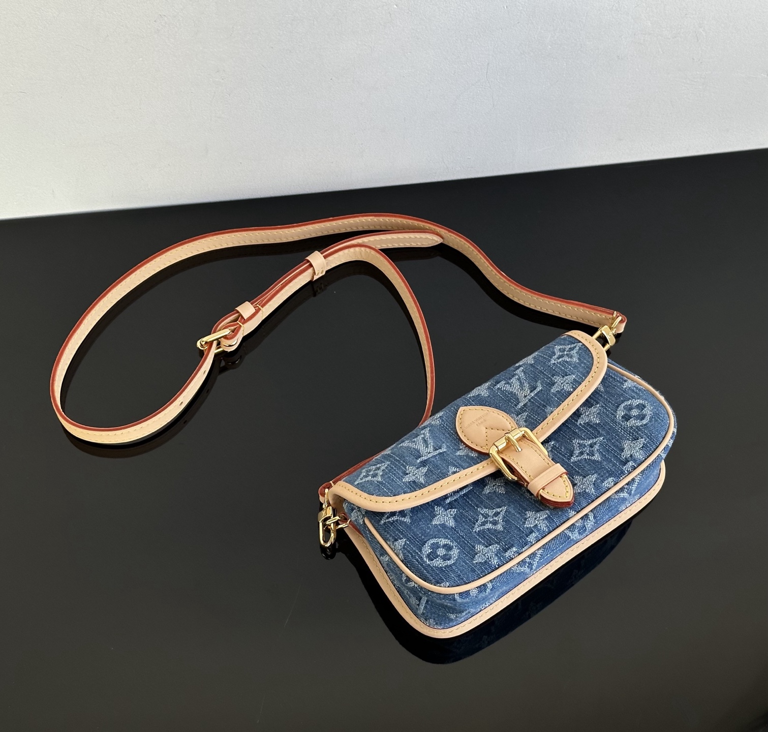 Louis Vuitton Blue Monogram Denim mini shoulder everyday