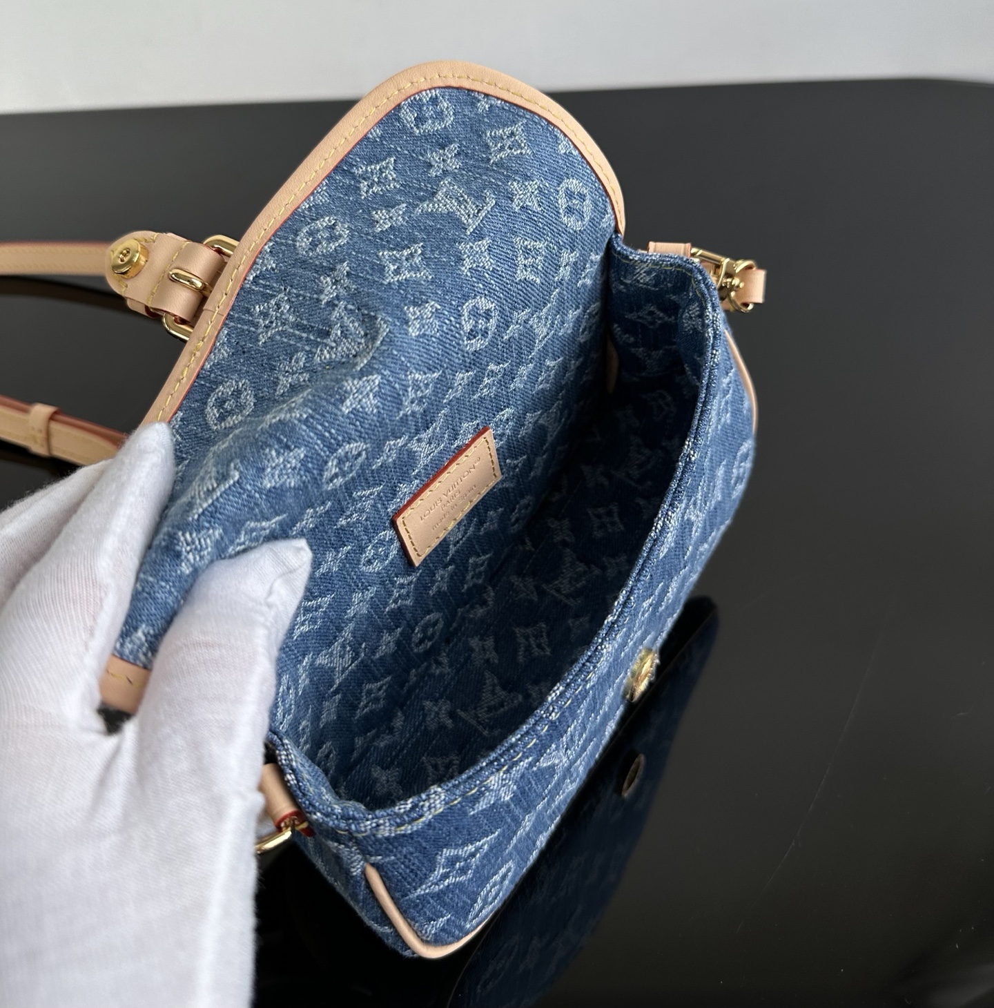 Louis Vuitton Blue Monogram Denim mini shoulder everyday