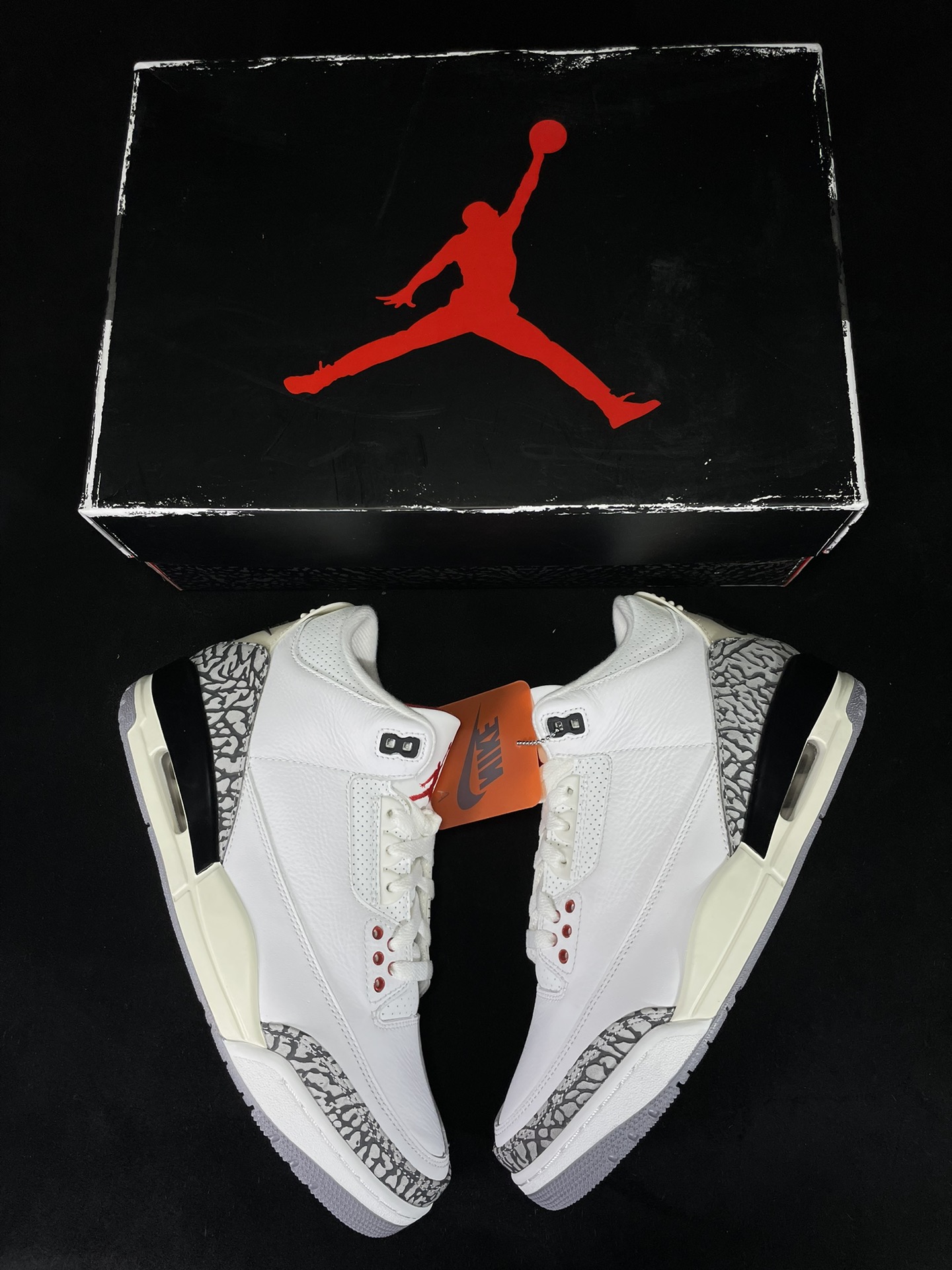 #LJ渠道AirJordanAJ3Retro做旧白水泥目前市场最推荐的产品市场唯一正确批次亲自操刀耗时半