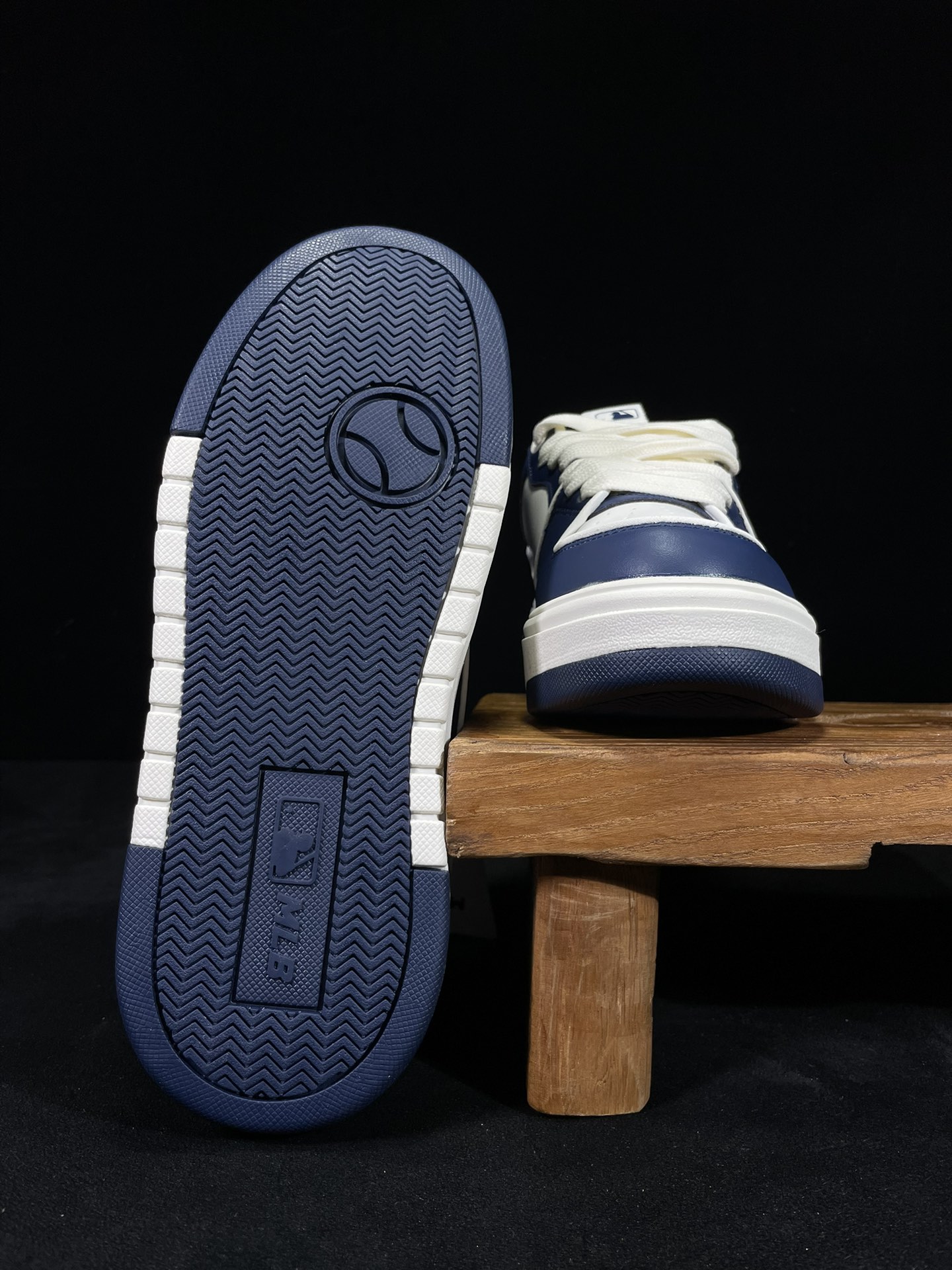 MLBChunkyLinerBasic蓝色增高厚底板鞋代工厂背景最强出品区分市面真标！平台订单高清洁度免