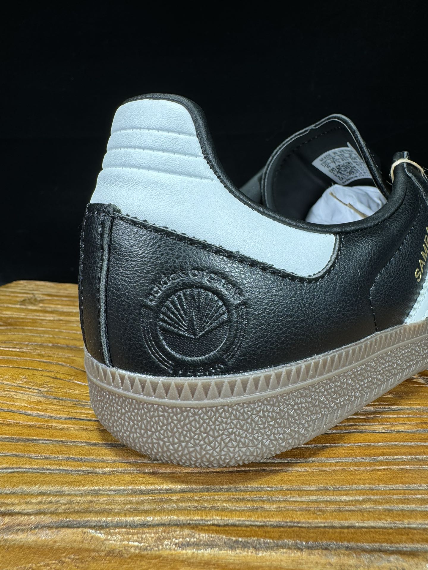阿迪桑巴德训鞋联名黑灰色Adidas/阿迪达斯SAMBAVEGAN黑白男女低帮经典运动鞋板鞋FX9042