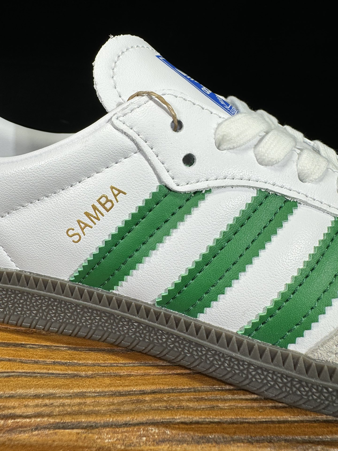 阿迪桑巴德训鞋白绿Adidas/阿迪达斯SAMBAVEGAN黑白男女低帮经典运动鞋板鞋IG1024尺码3