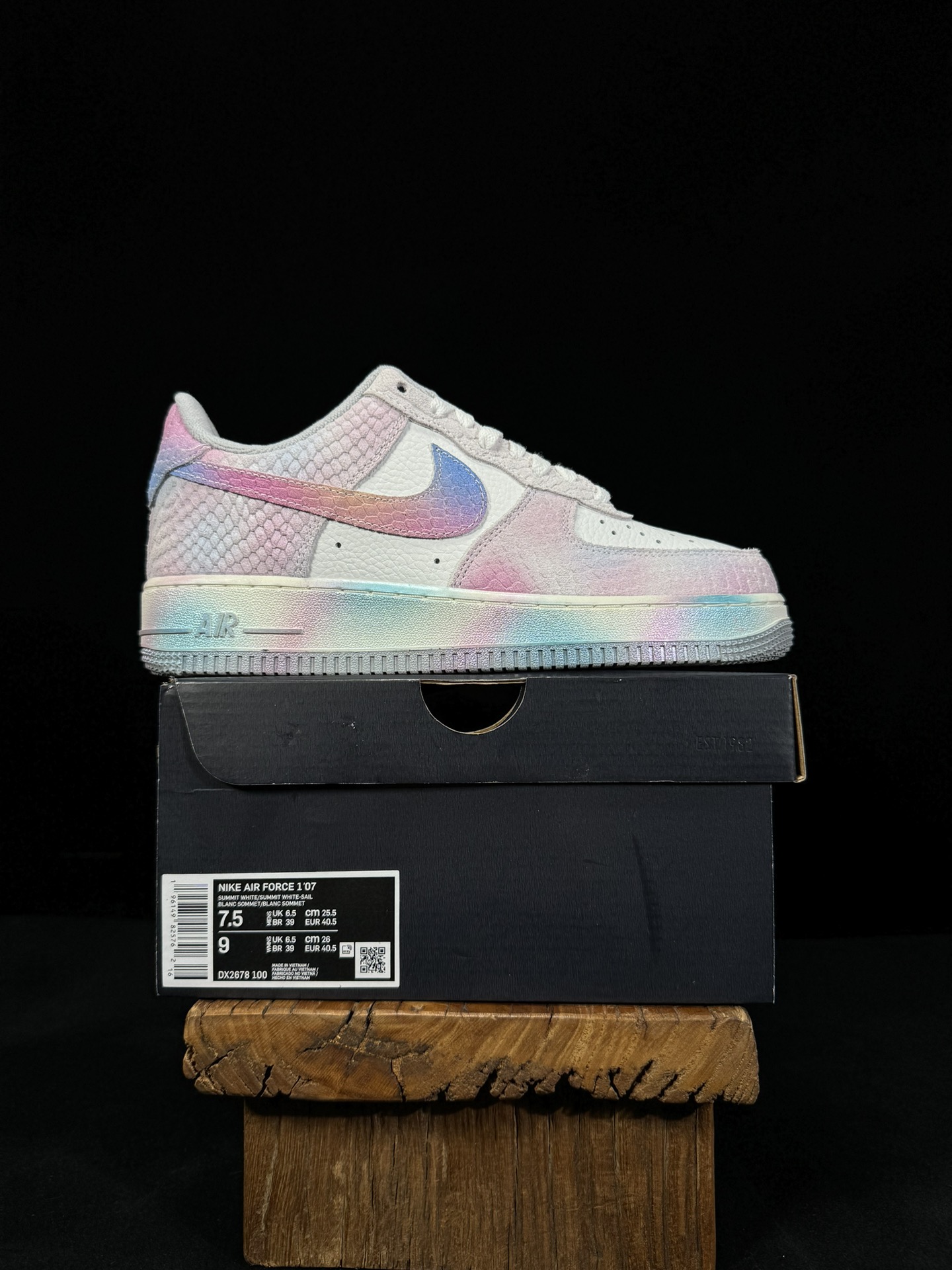 定制球鞋龙年限定灵龙/棉花糖/彩虹NikeAIRForce1Low空军一号百分百每个配色原鞋开发！PT市