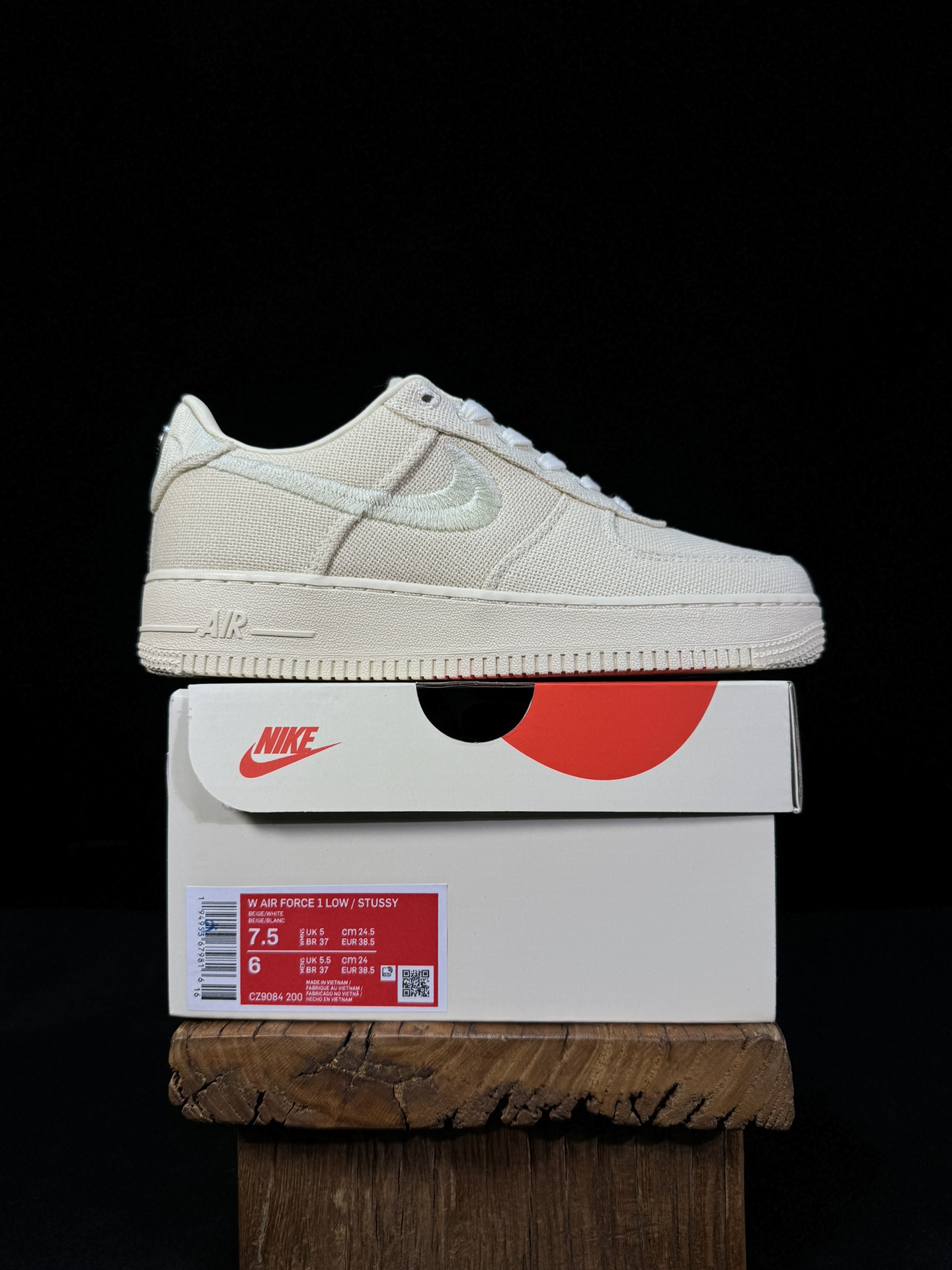 空军！第421色！斯图西Stussy米白NikeAIRForce1Low空军一号百分百每个配色原鞋开发！