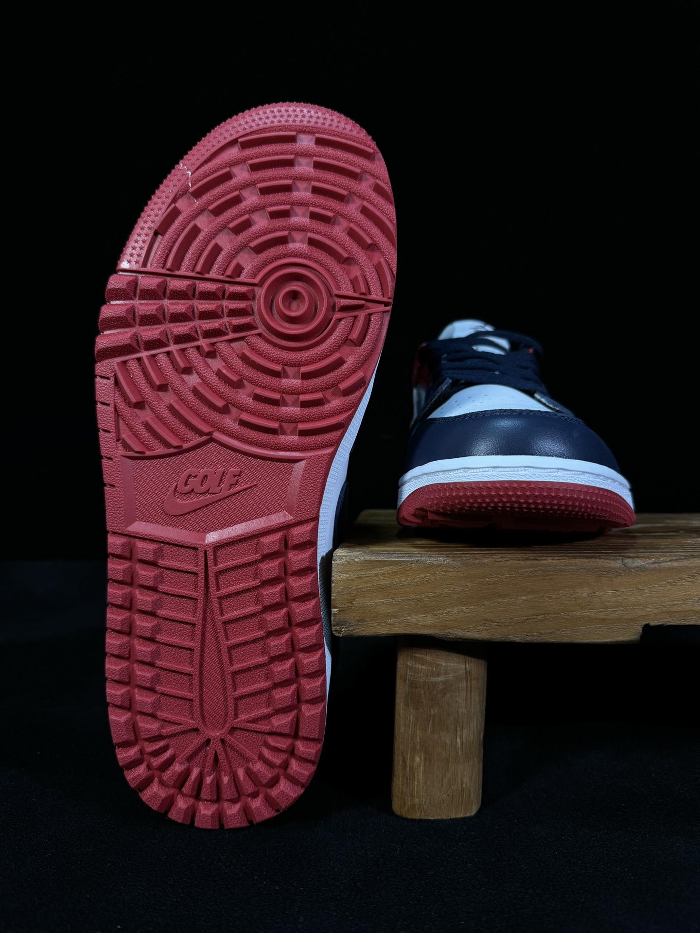 过验版AJ1Low低帮“USA深蓝红”市售最强高尔夫天花板品质！市面唯一正确版本全鞋正品原材料货号DD9