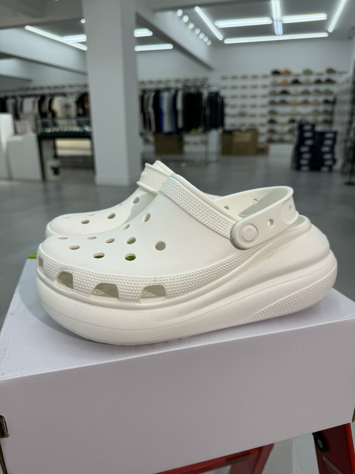 女鞋Crocs卡洛驰泡芙系列3色增高5cm环保材料尺码W5/-W934-40泡芙系列W534-3521c