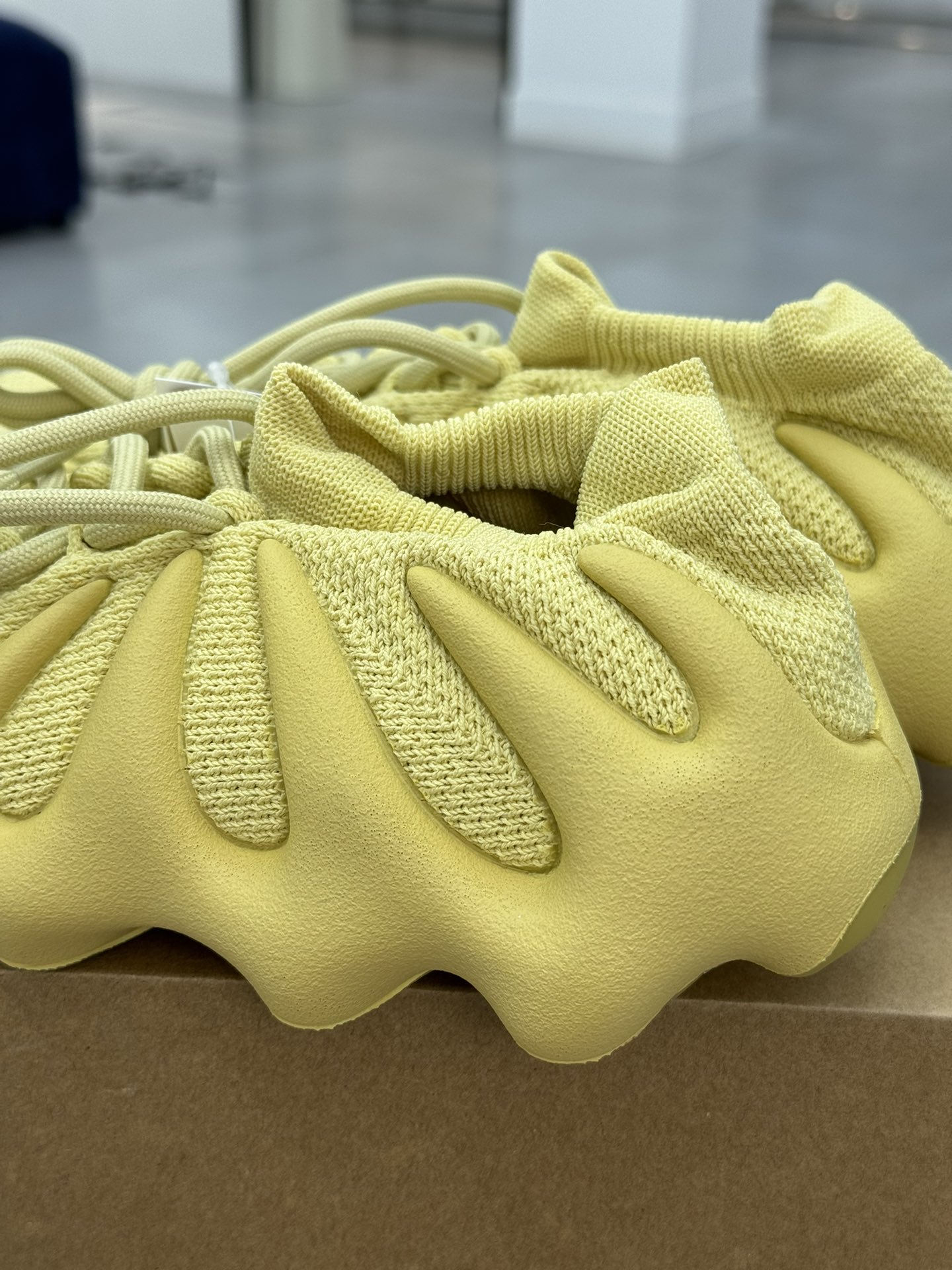 ADYeezy450sulfur枯叶黄纯原生产线出品诠释原厂工艺#客供原厂织面与原版零差距#原厂铝楦+原