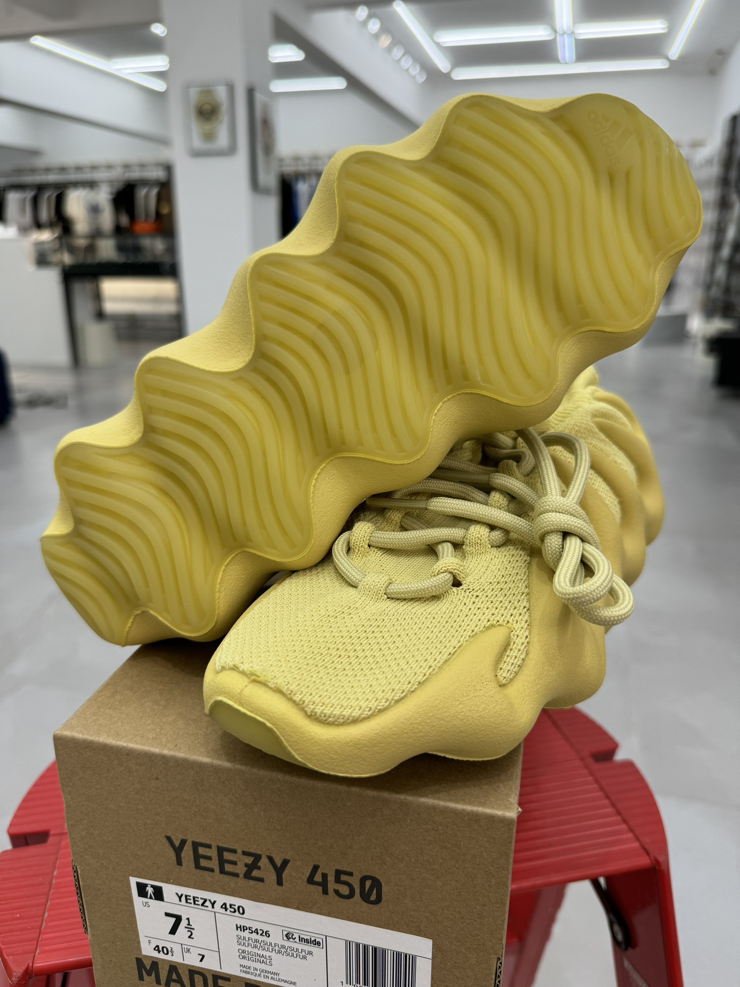 ADYeezy450sulfur枯叶黄纯原生产线出品诠释原厂工艺#客供原厂织面与原版零差距#原厂铝楦+原