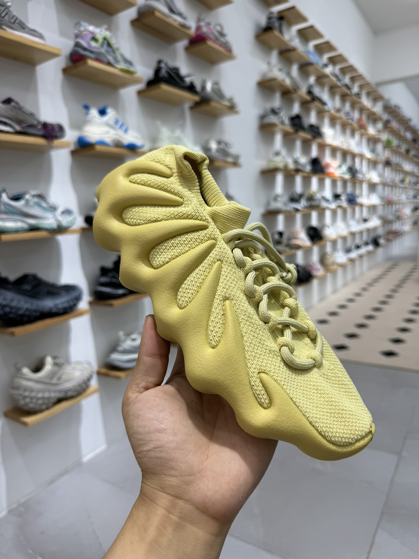 ADYeezy450sulfur枯叶黄纯原生产线出品诠释原厂工艺#客供原厂织面与原版零差距#原厂铝楦+原