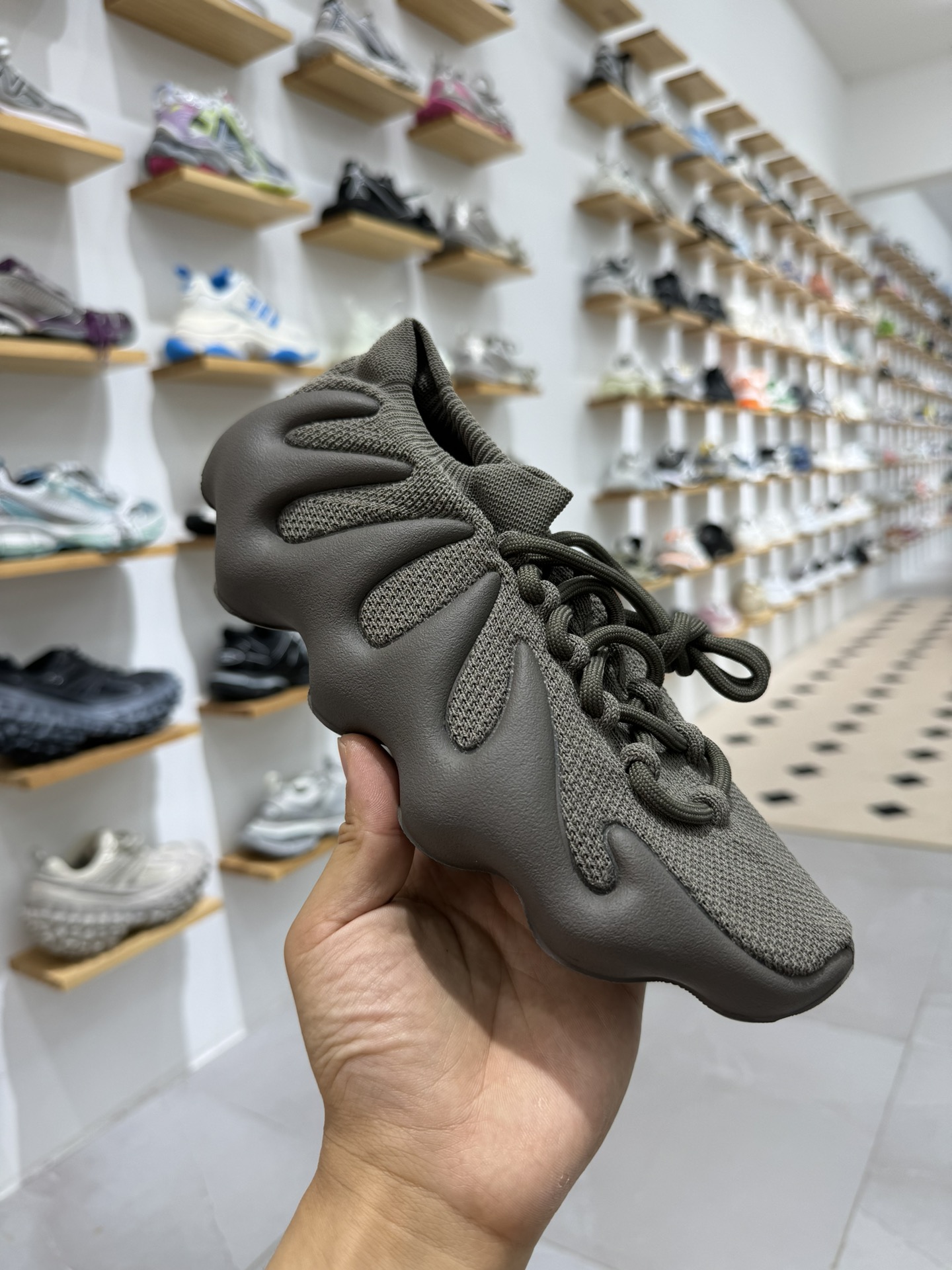 ADYeezy450cinder黑色纯原生产线出品诠释原厂工艺#客供原厂织面与原版零差距#原厂铝楦+原纸