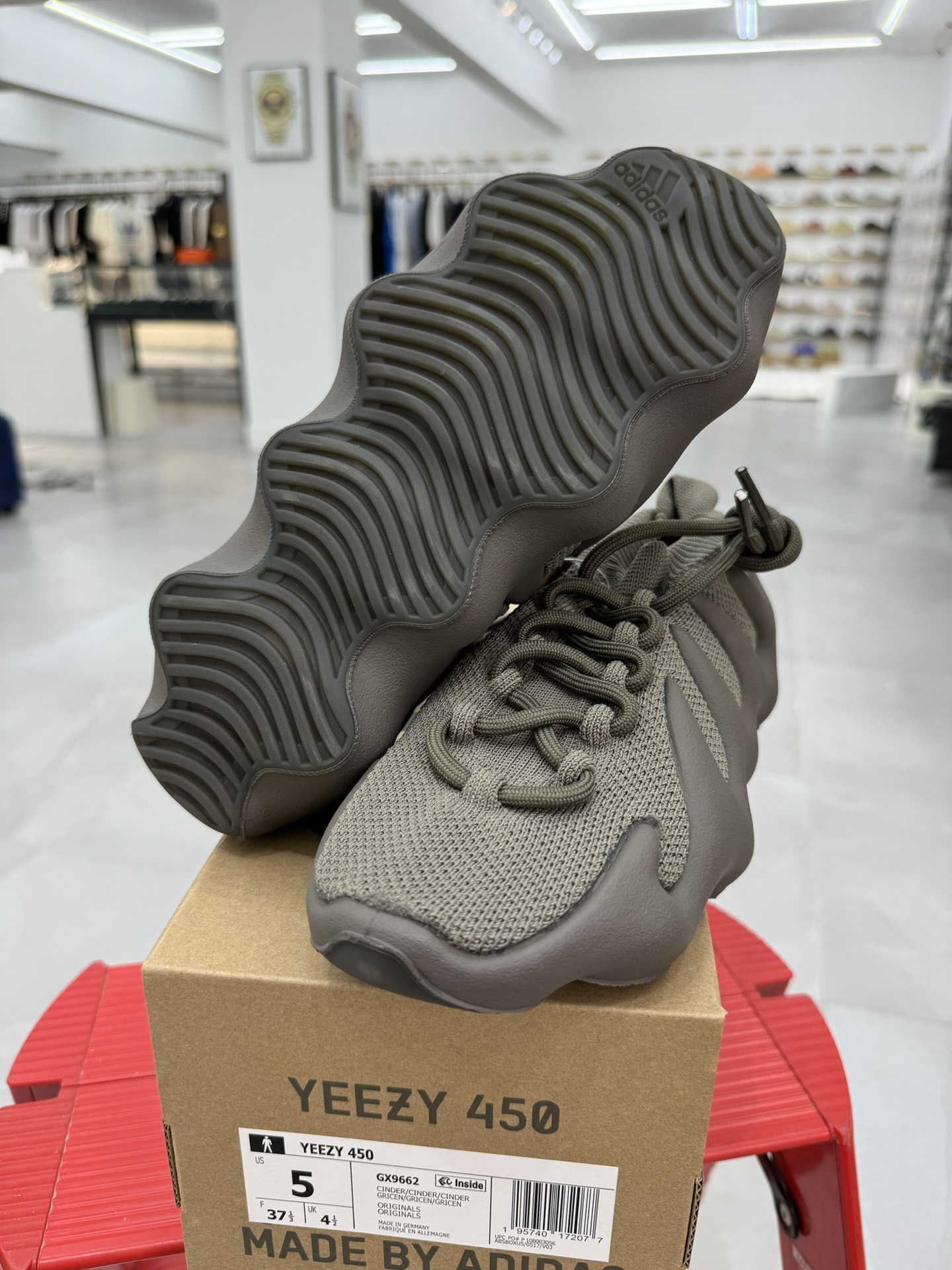 ADYeezy450cinder黑色XA纯原生产线出品诠释原厂工艺#客供原厂织面与原版零差距#原厂铝楦+