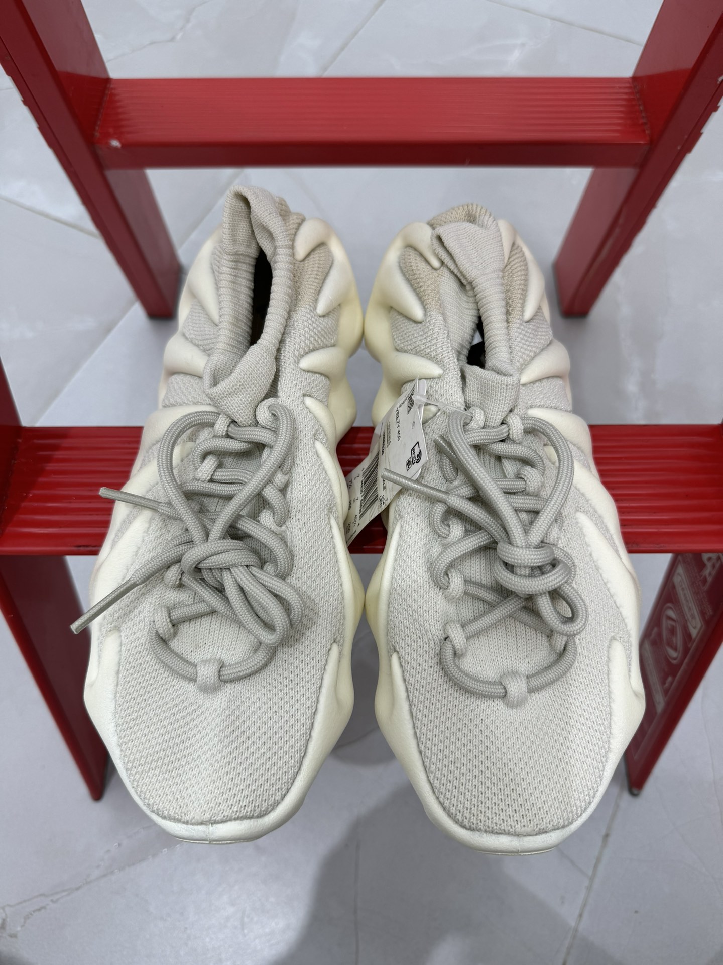 ADYeezy450CloudWhite灰白纯原生产线出品诠释原厂工艺#客供原厂织面与原版零差距#原厂铝