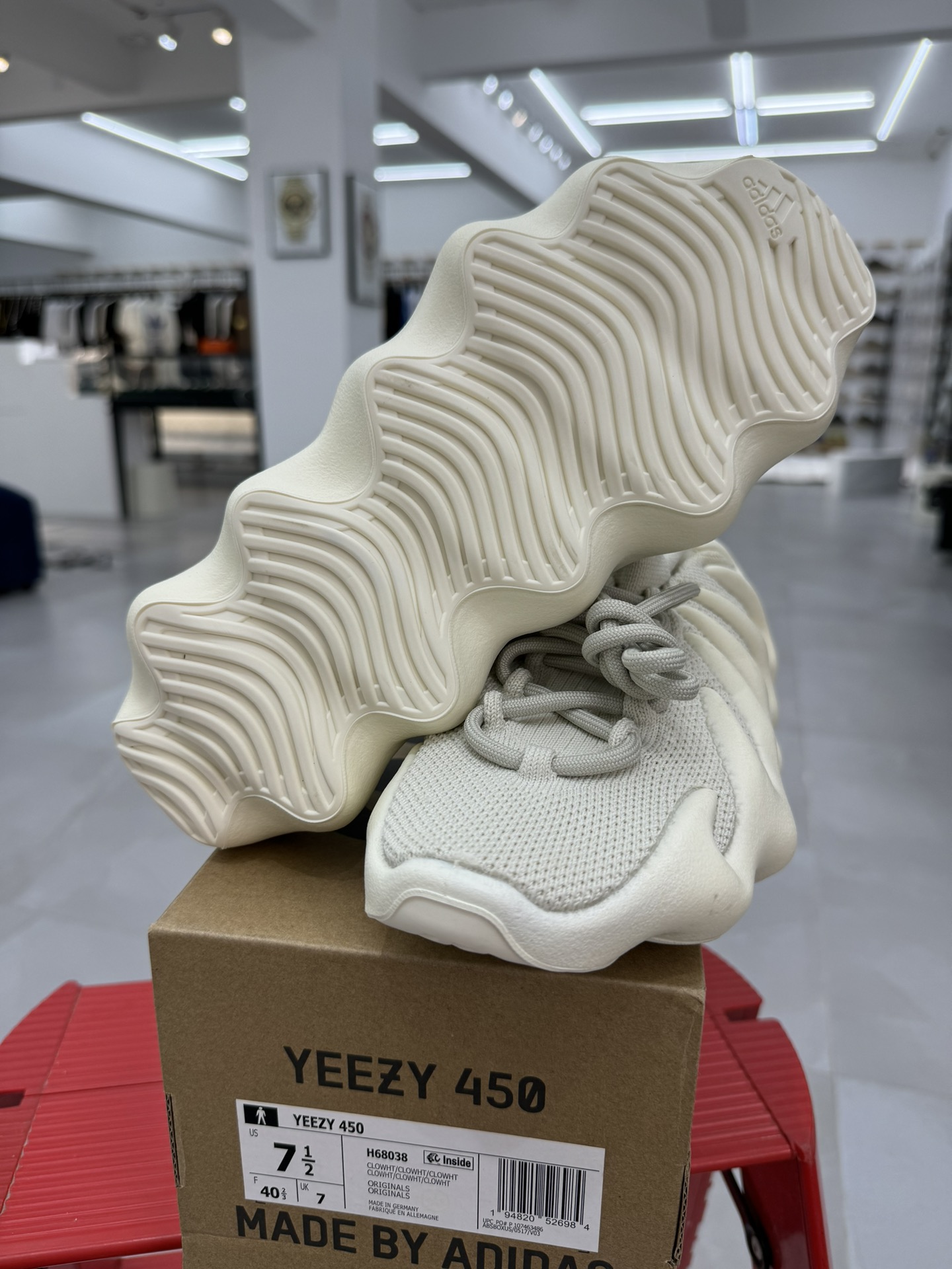 ADYeezy450CloudWhite灰白XA纯原生产线出品诠释原厂工艺#客供原厂织面与原版零差距#原