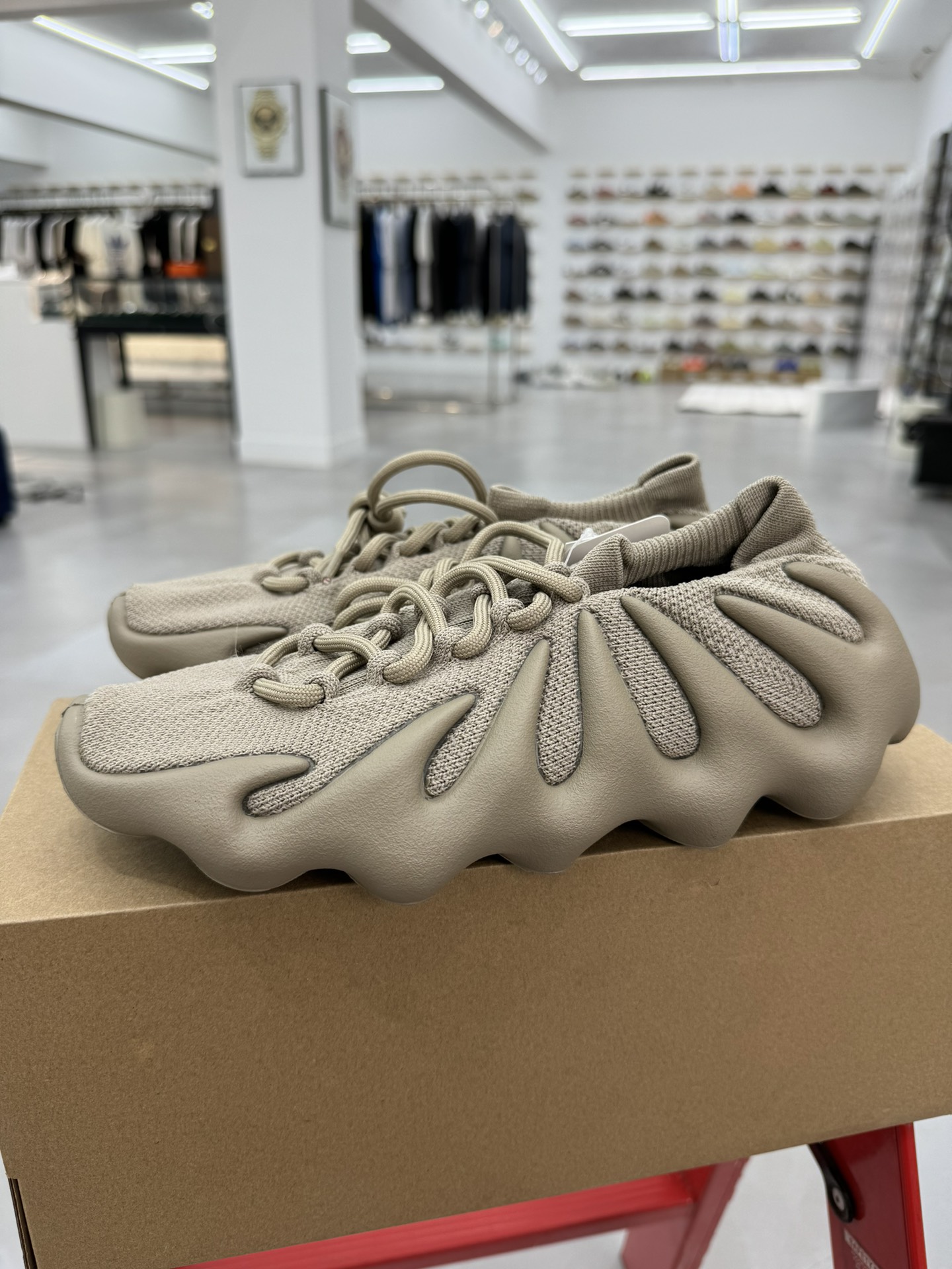 ADYeezy450StoneFlax石头灰棕纯原生产线出品诠释原厂工艺#客供原厂织面与原版零差距#原厂