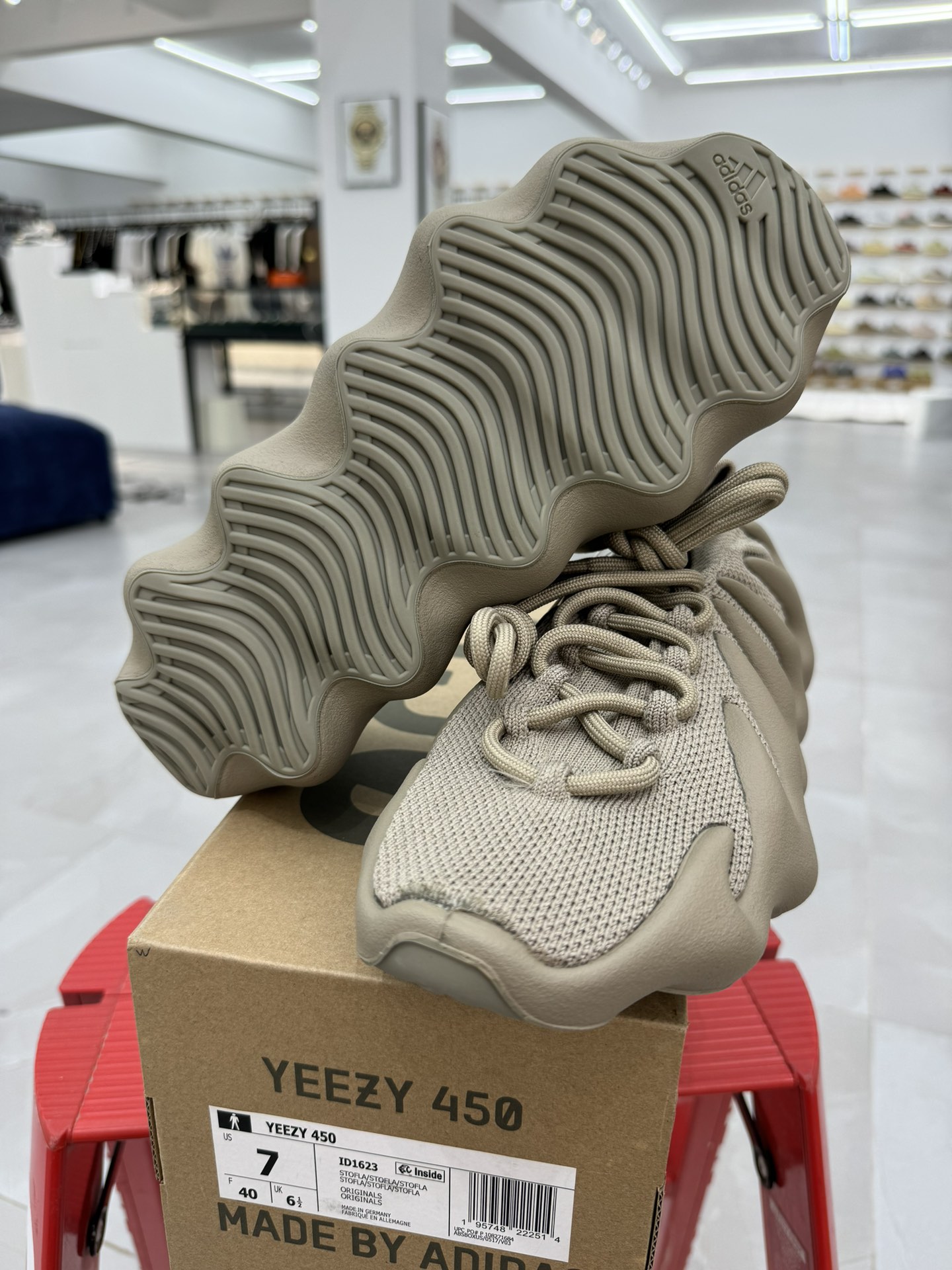 ADYeezy450StoneFlax石头灰棕纯原生产线出品诠释原厂工艺#客供原厂织面与原版零差距#原厂