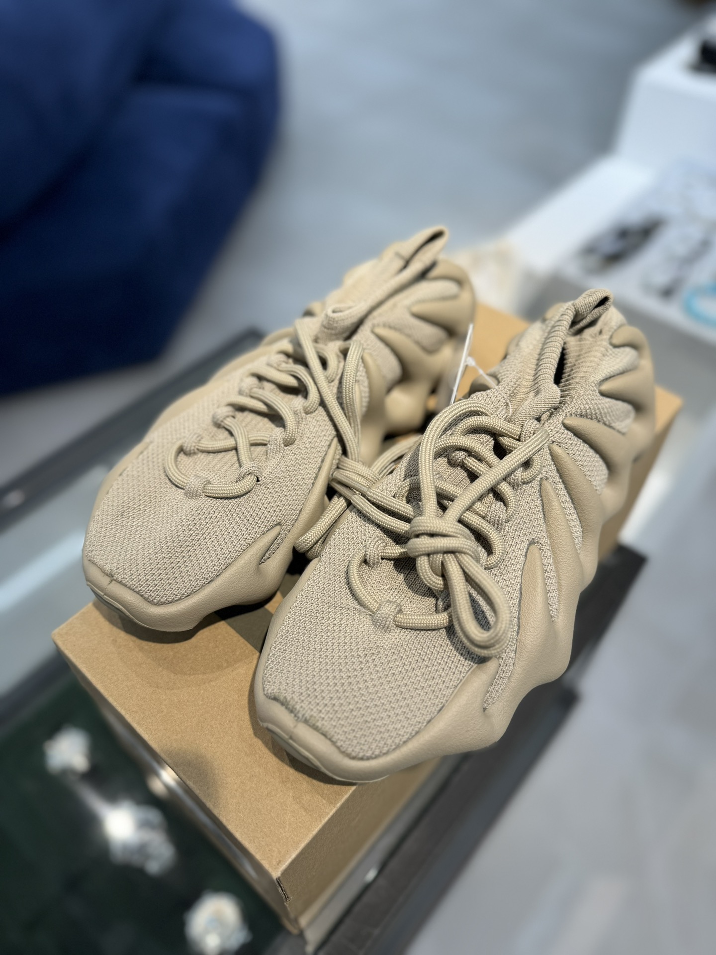 ADYeezy450StoneFlax石头灰棕纯原生产线出品诠释原厂工艺#客供原厂织面与原版零差距#原厂