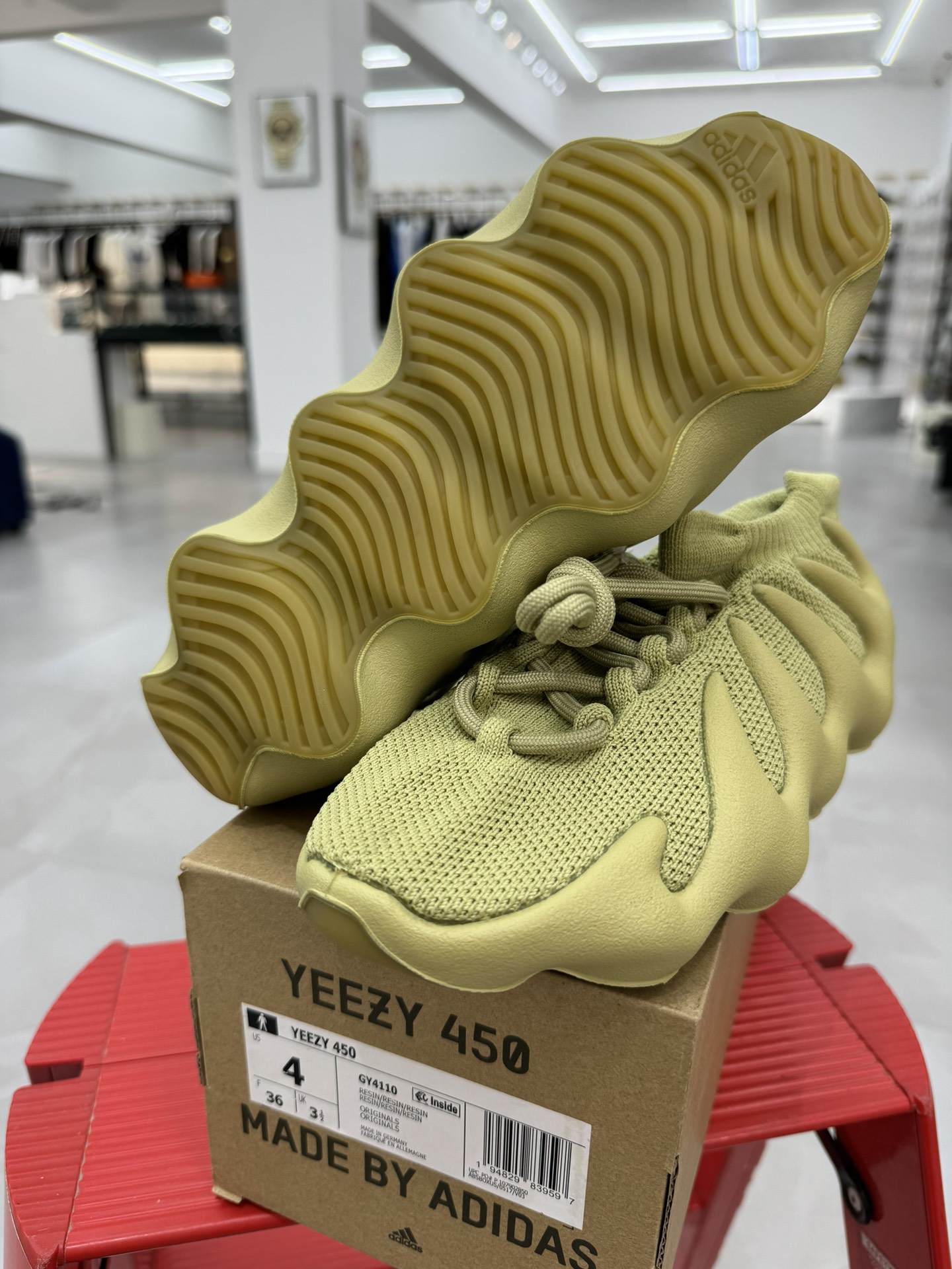 ADYeezy450Resin灰胡绿纯原生产线出品诠释原厂工艺#客供原厂织面与原版零差距#原厂铝楦+原纸