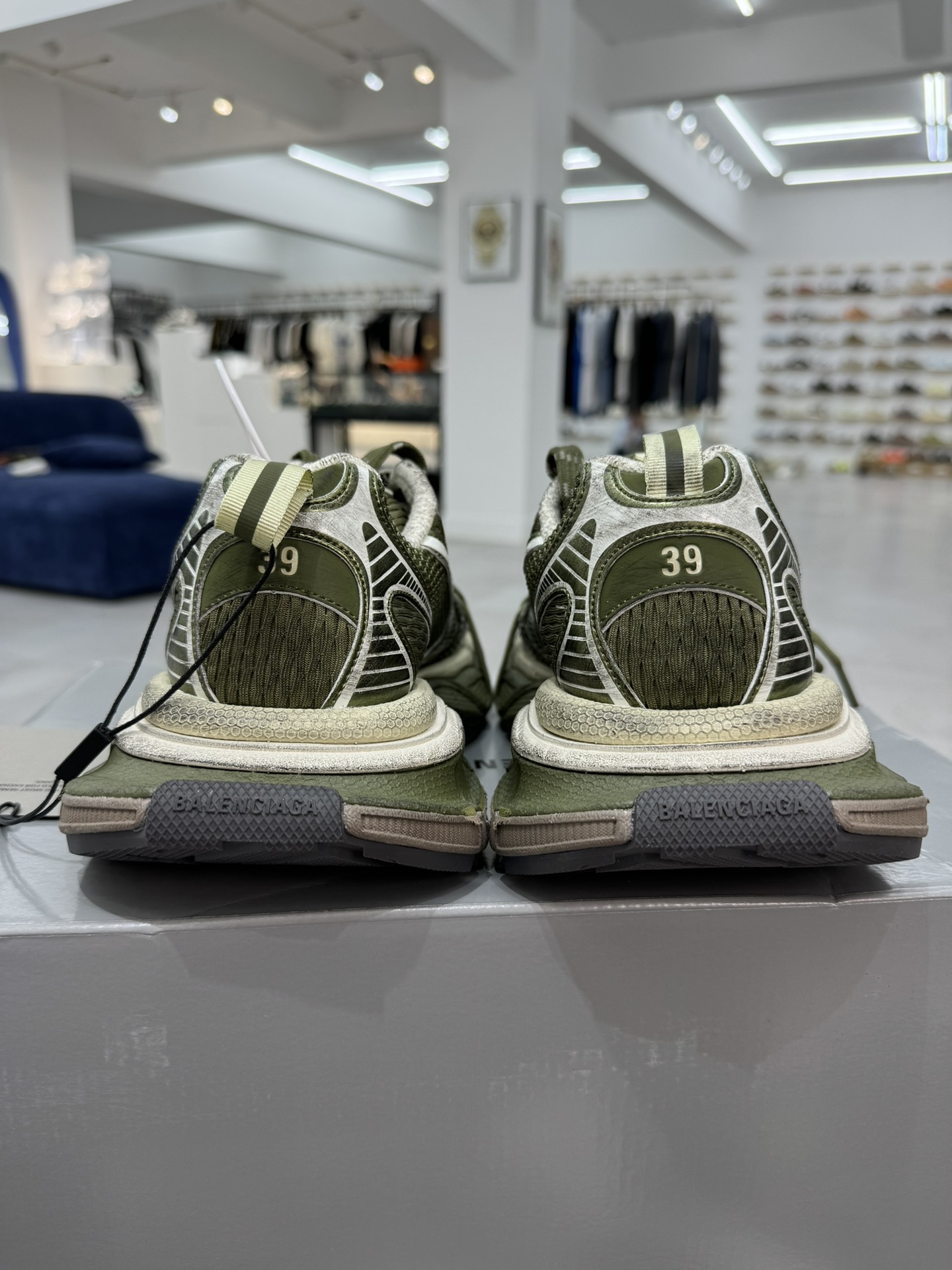 GT版第26色暗金色BALENCIAGA3XLSneakers巴黎世家十代3XL白色正确手工做旧+磨损效