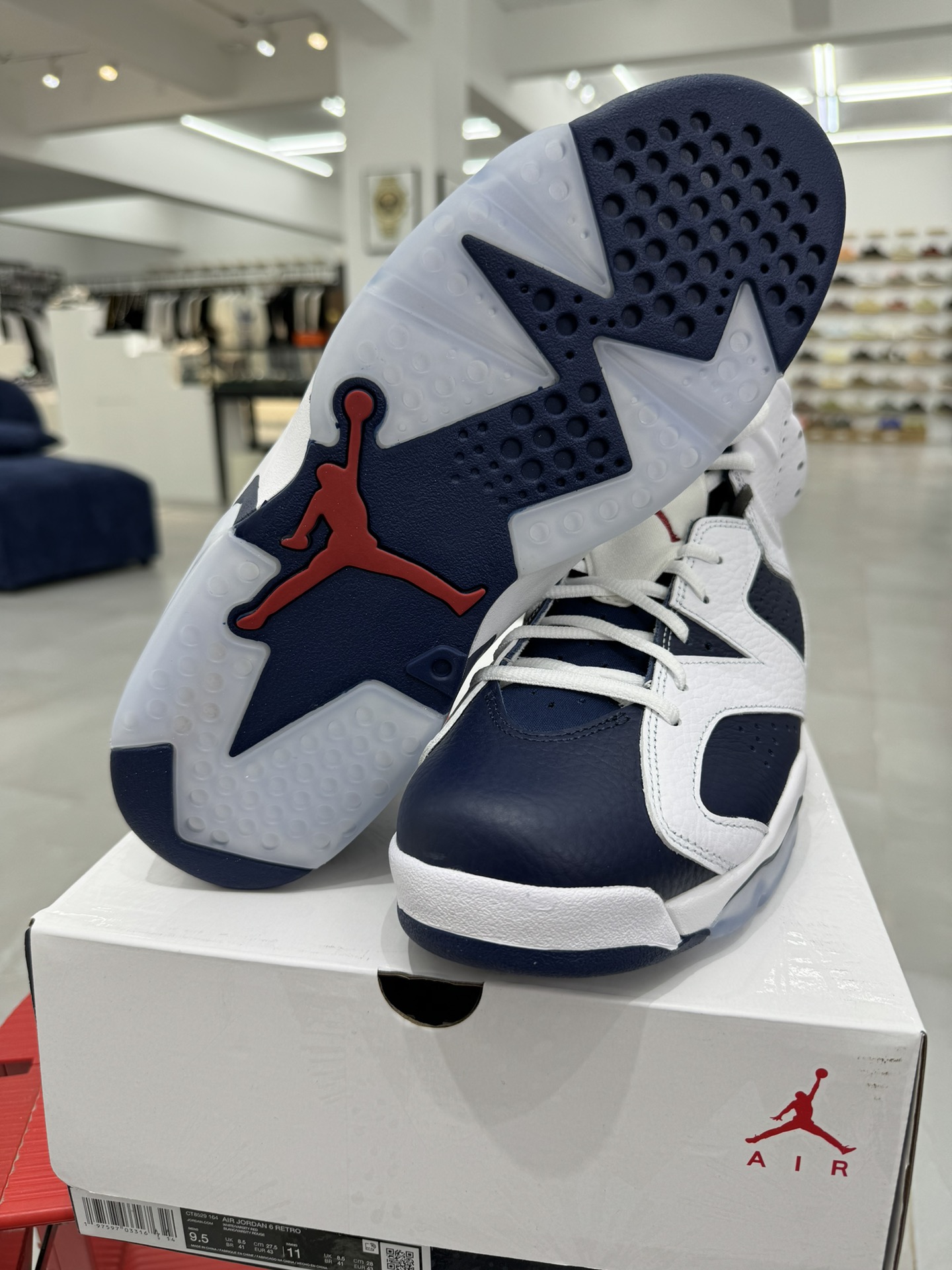 纯原出品-AirJordan6RetroOlympic乔丹6代深蓝白CT8529-164YZ010AJ6