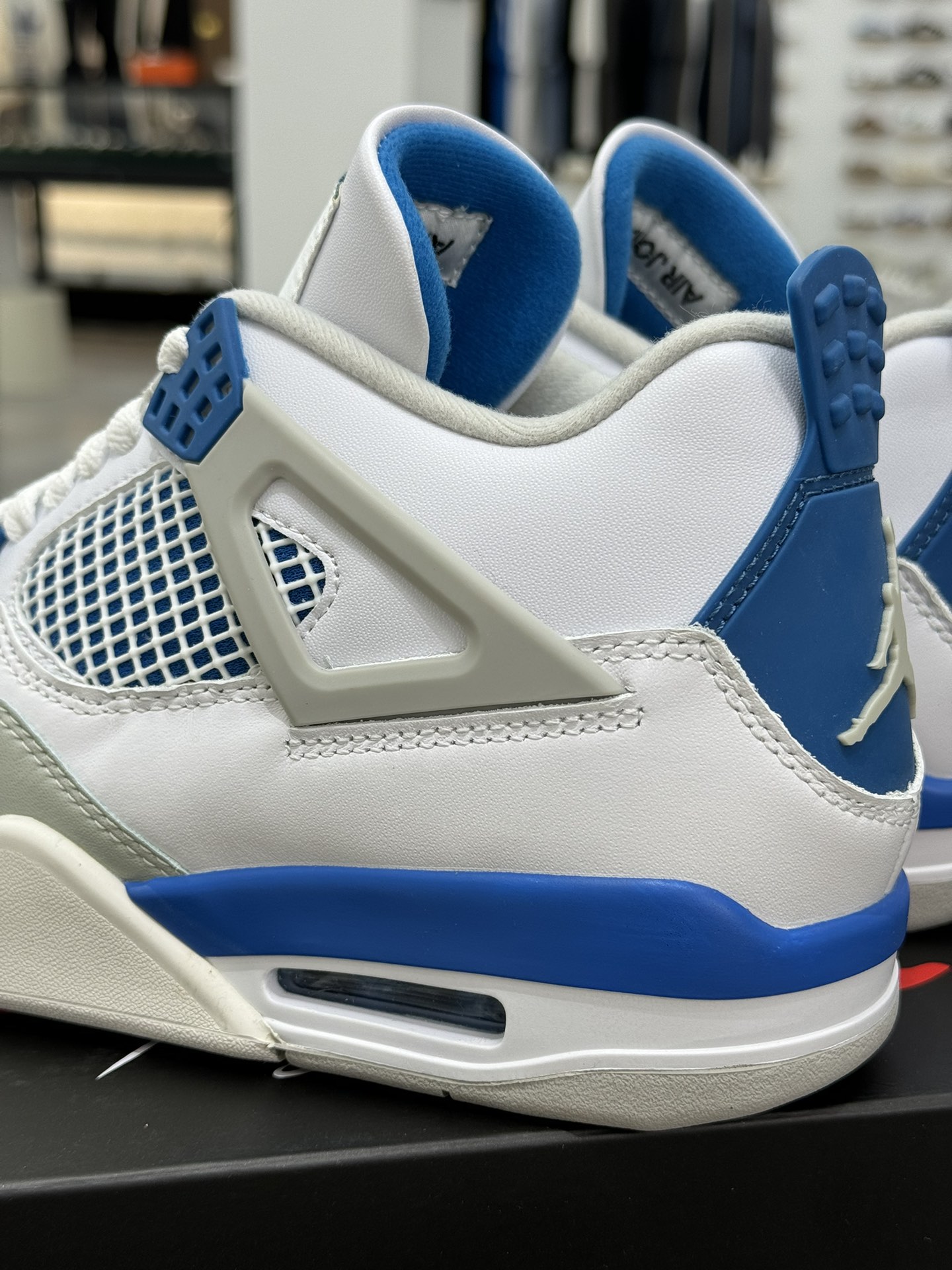 纯原-AirJordan4RetroMilitaryBlueAJ4乔4白蓝灰FV5029-141AJ4白