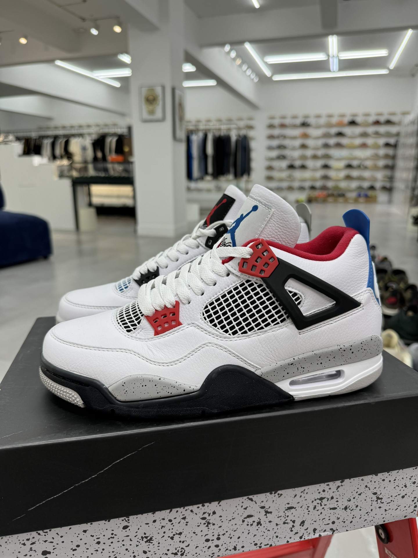 纯原-AirJordan4WhatTheAJ4乔4鸳鸯白水泥CI1184-146AJ4鸳鸯尺码:40-4