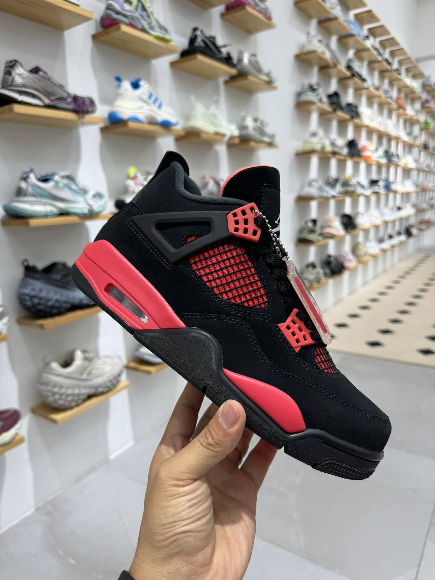 纯原-AirJordan4RetroUniversityBlueAJ4乔4新黑红CT8527-016AJ